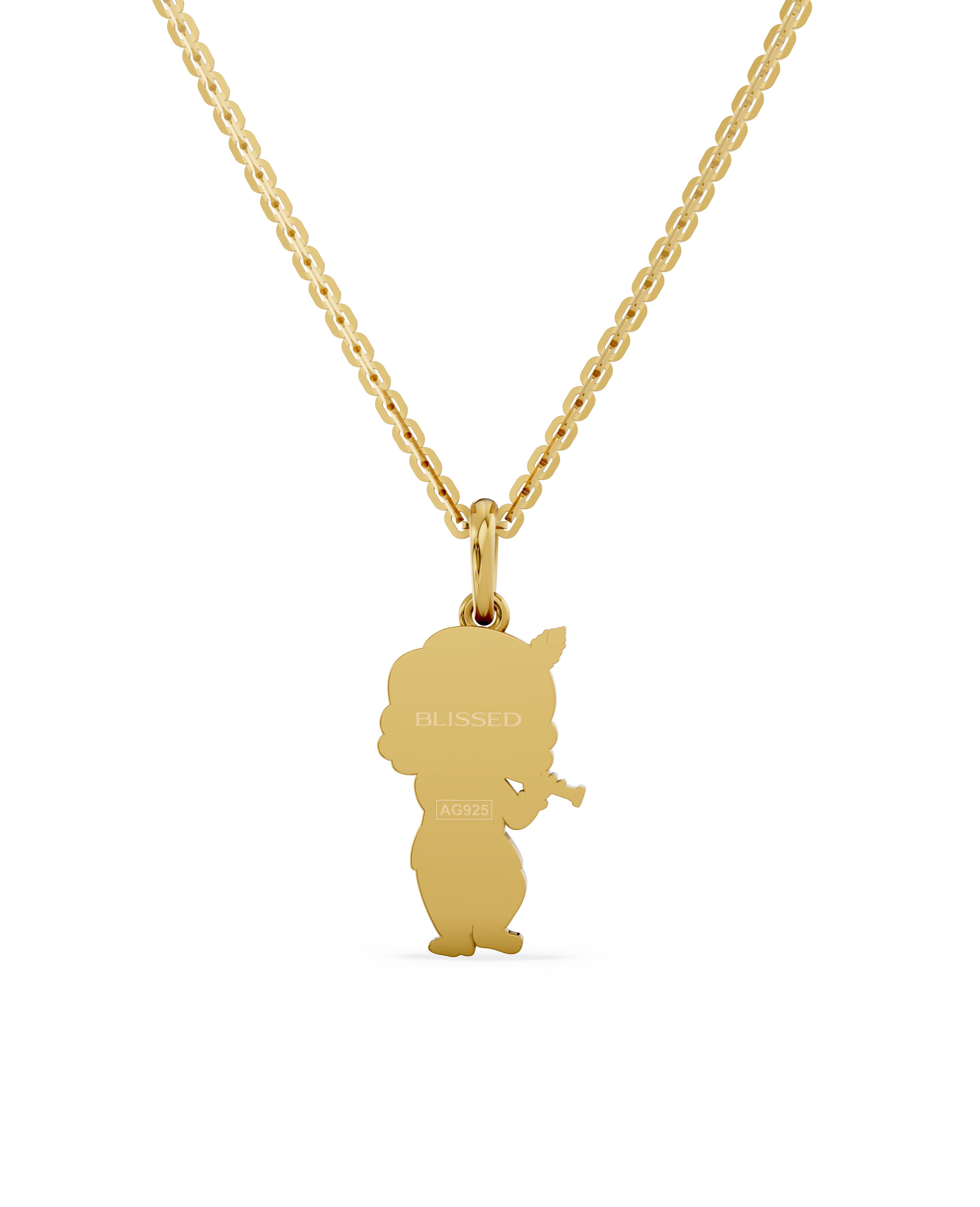 18K Gold Layered Silver