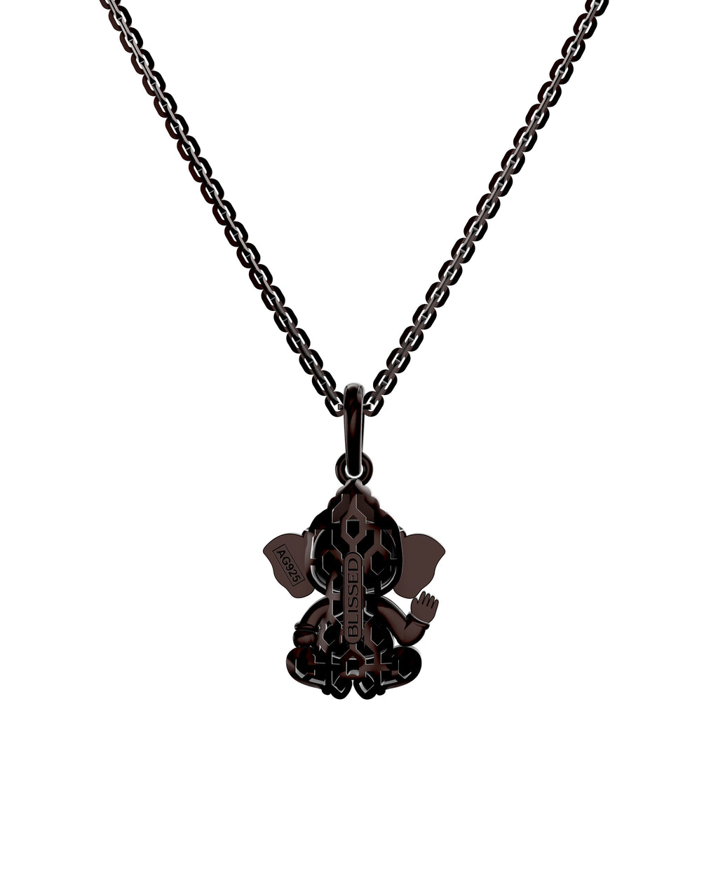 Chocolate-Brown Finished Silver