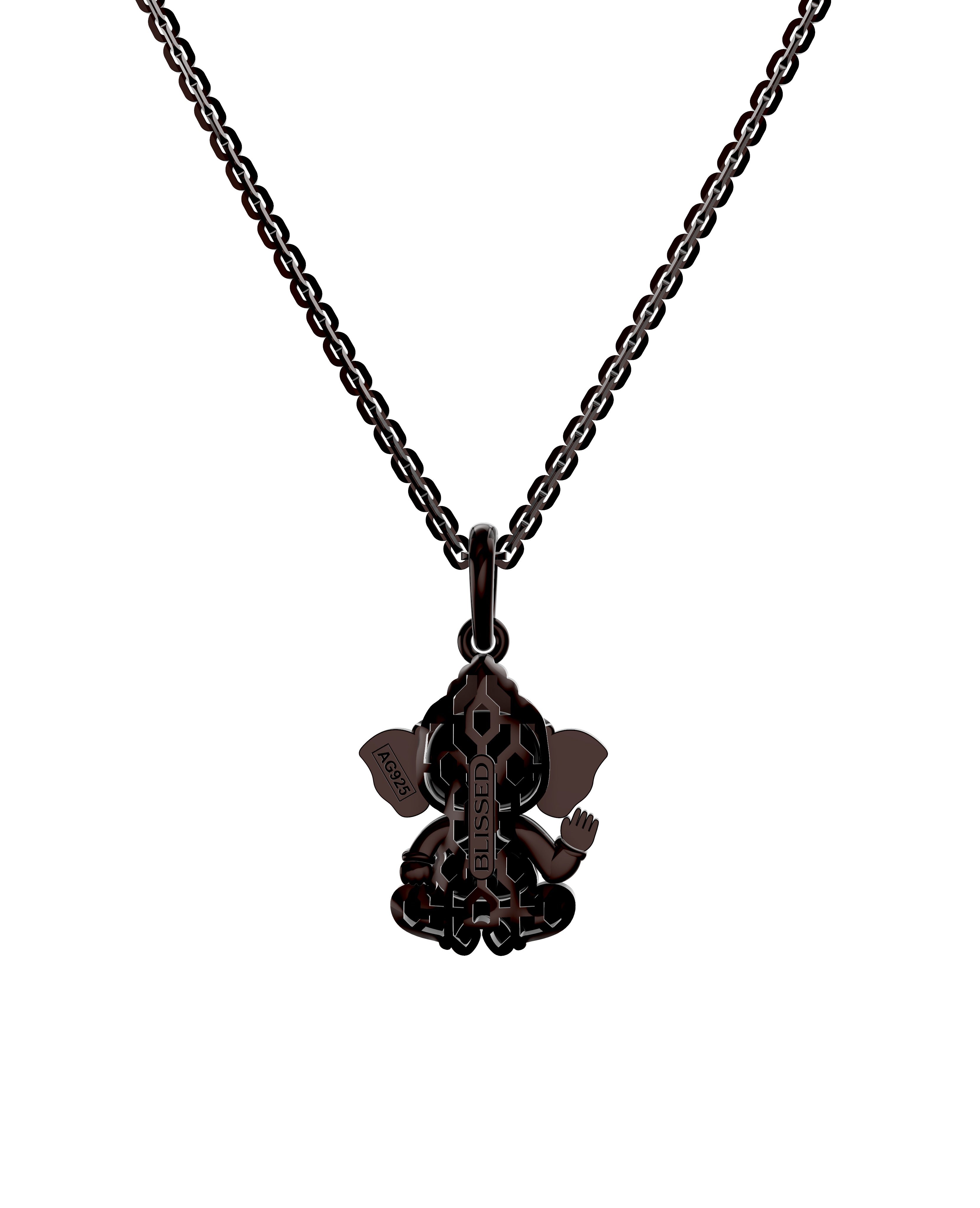 Chocolate-Brown Finished Silver