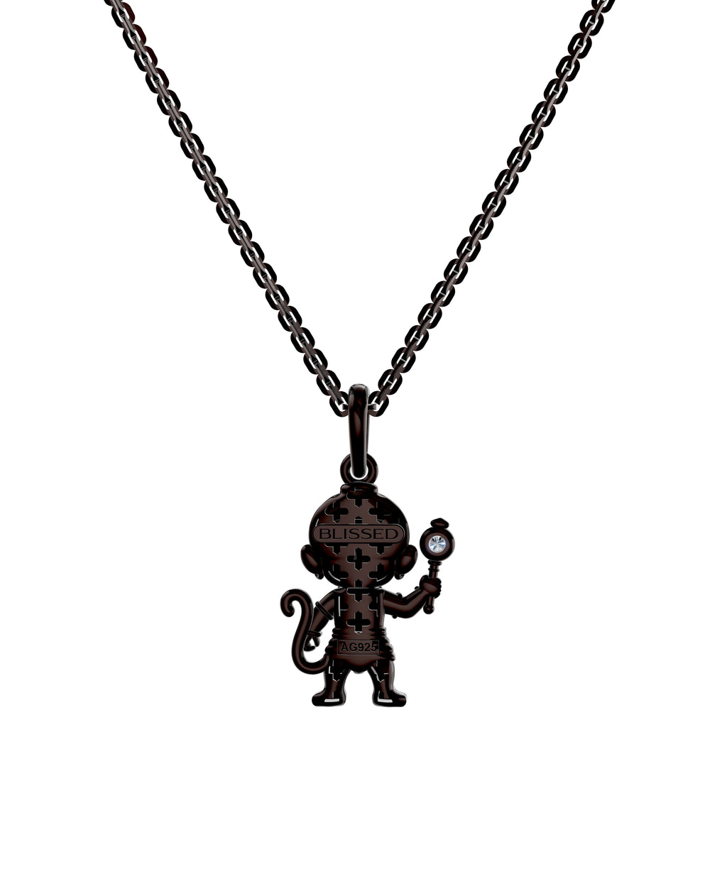 Chocolate-Brown Finished Silver
