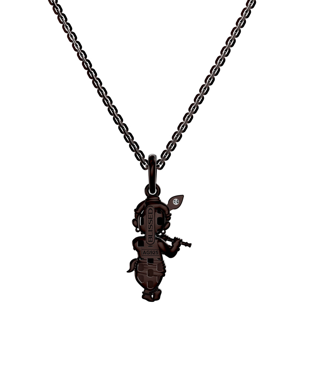 Chocolate Brown Finished Silver