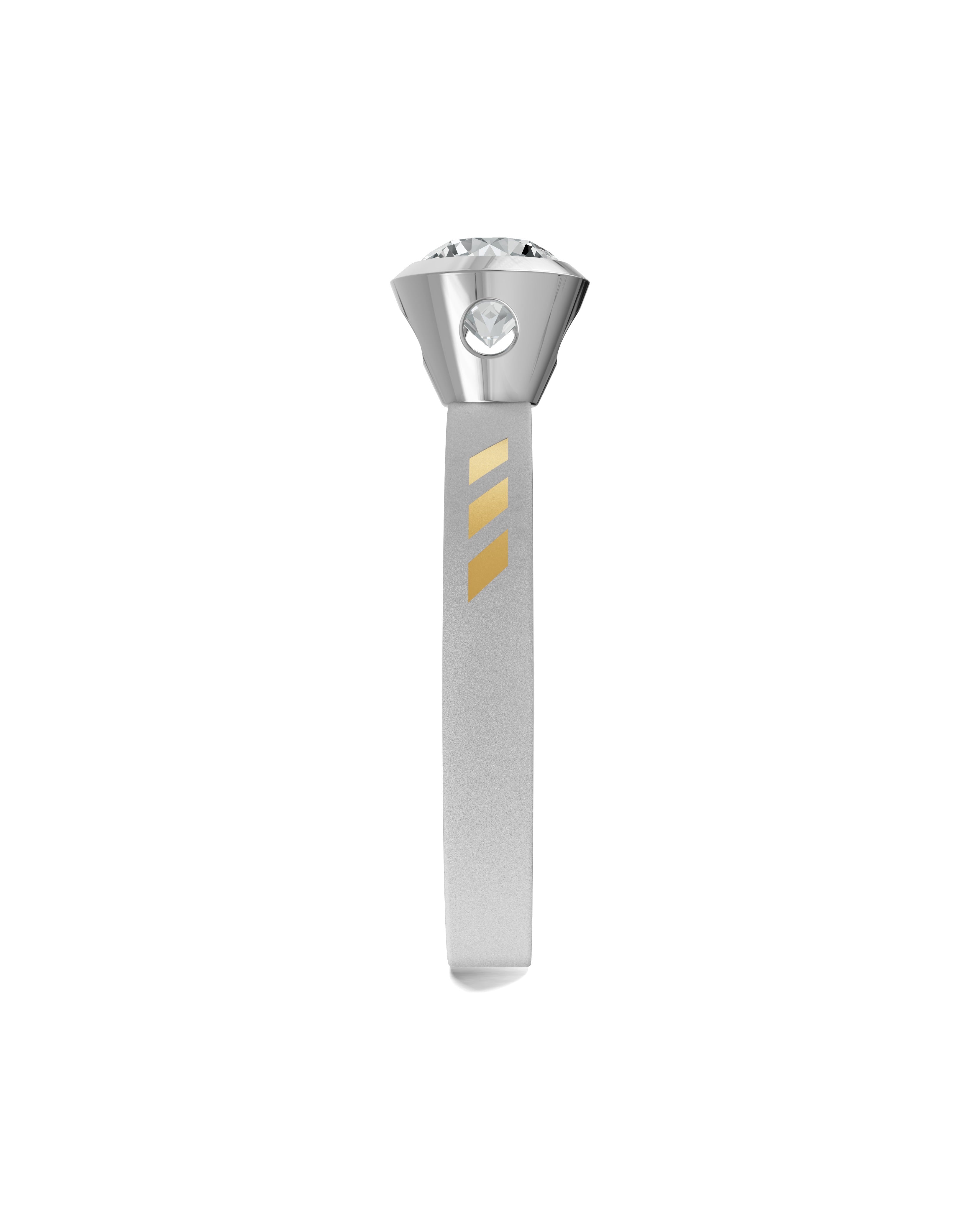 Substance Block Solitaire Ring