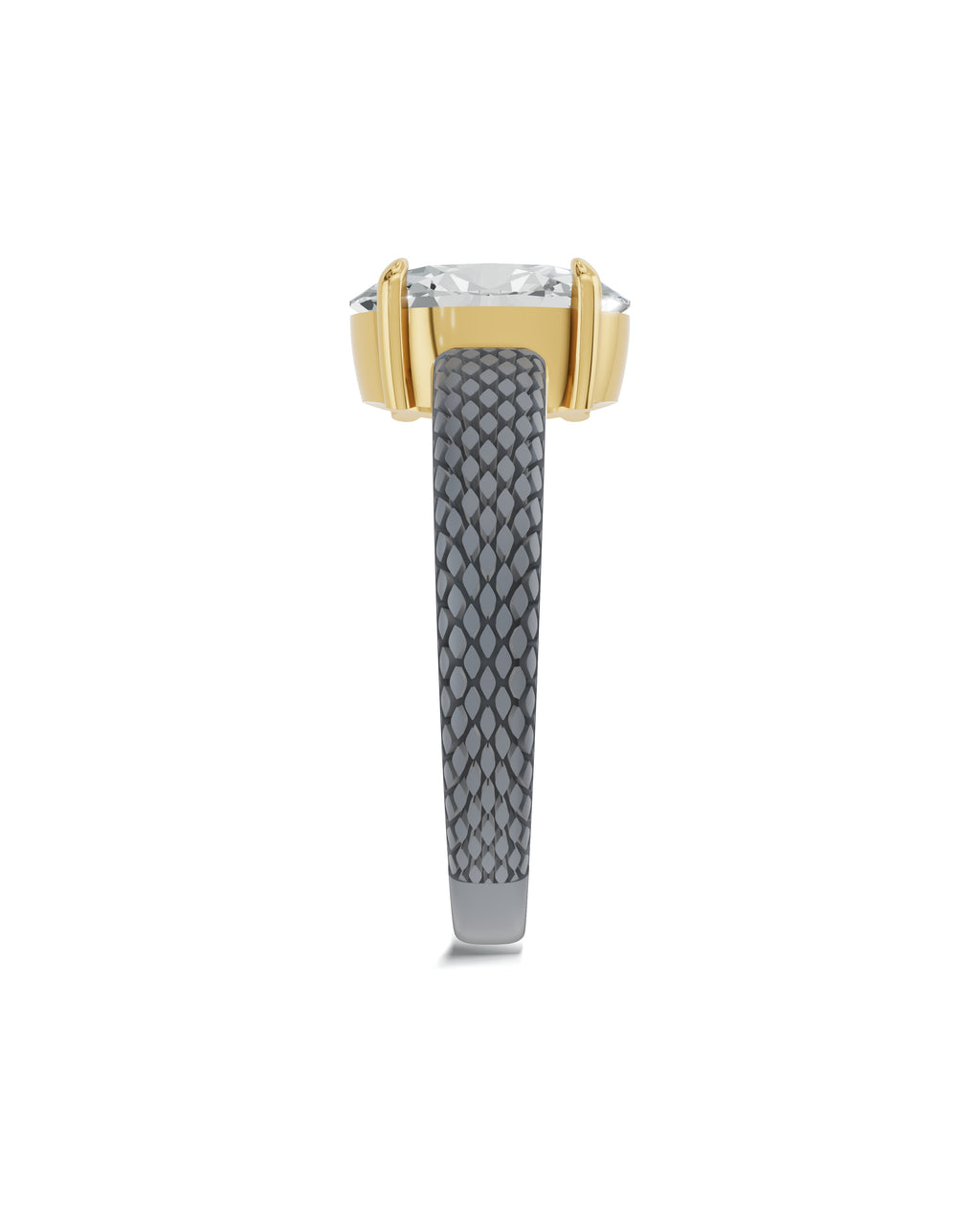 Sterling Silver and Lab-Grown Diamond Ring for Women's
