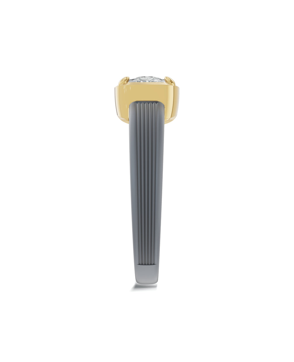 Sterling Silver and Lab-Grown Diamond Ring for Women's