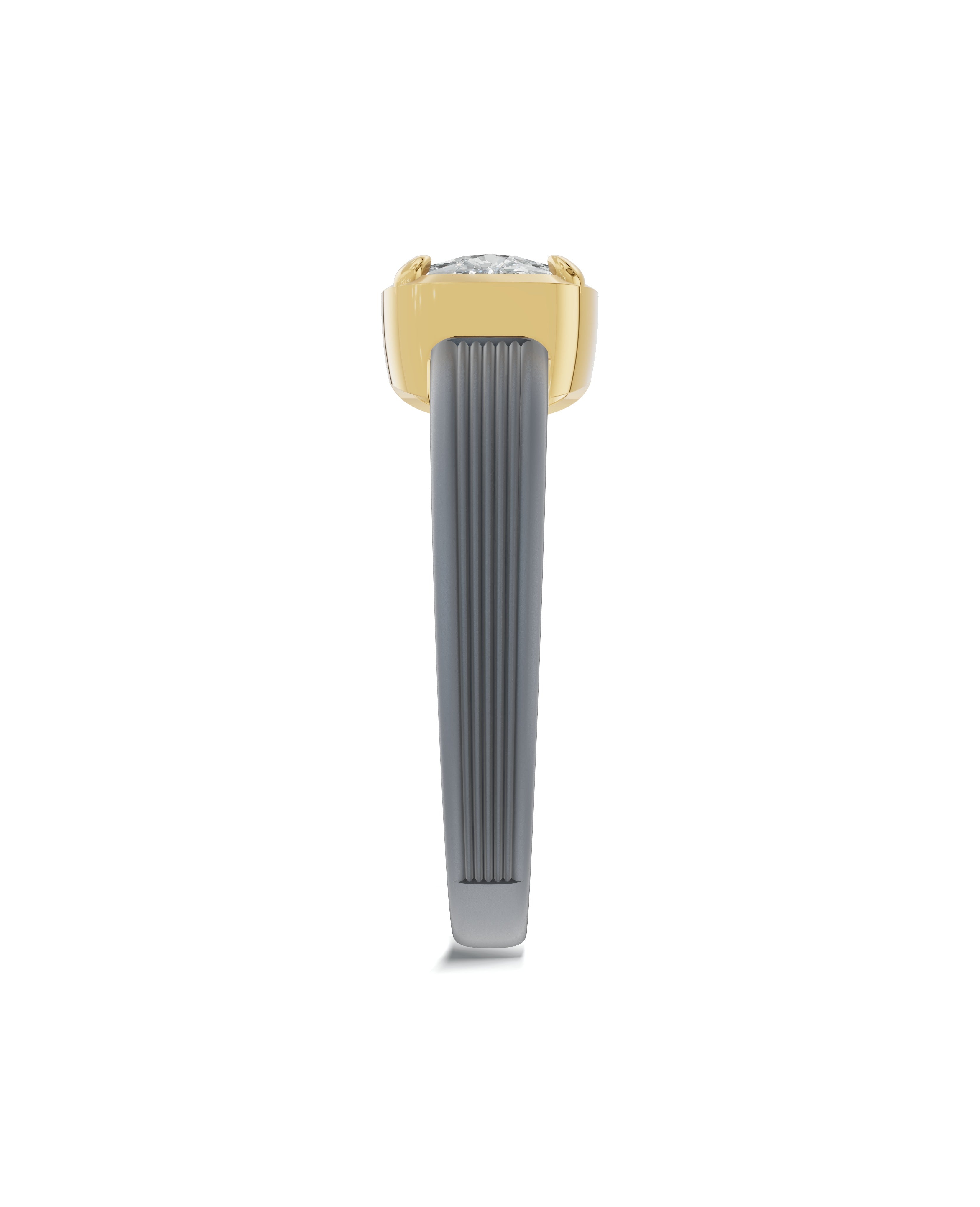 Sterling Silver and Lab-Grown Diamond Ring for Women's