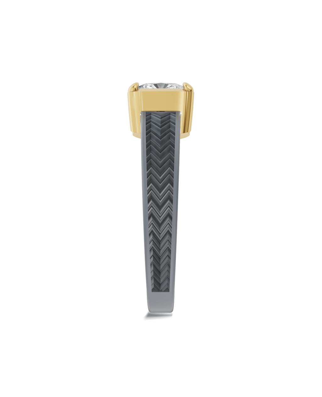 Sterling Silver and Lab-Grown Diamond Ring for Women's