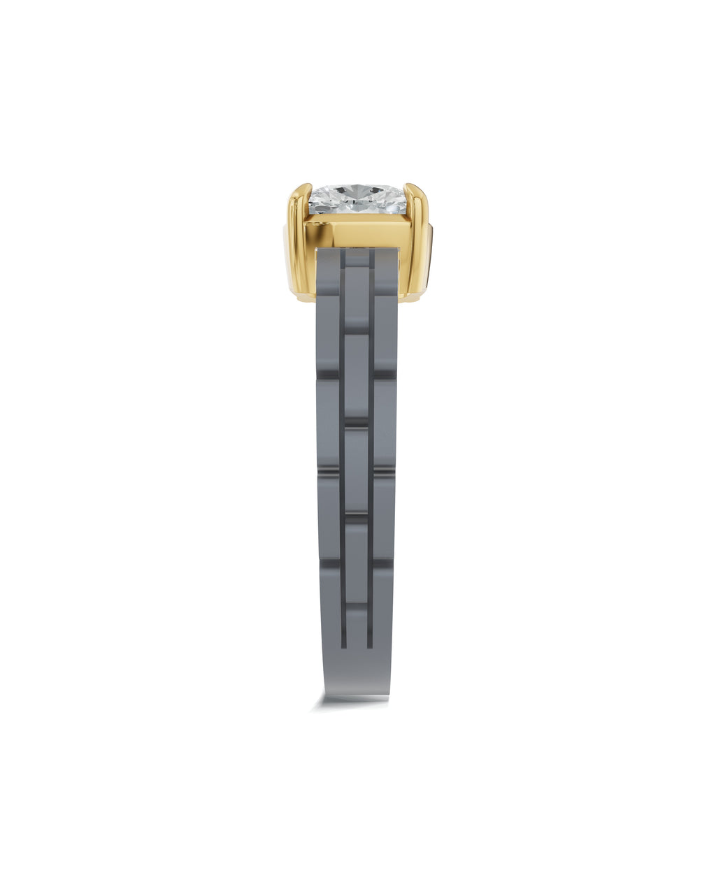 Sterling Silver and Lab-Grown Diamond Ring for Women's