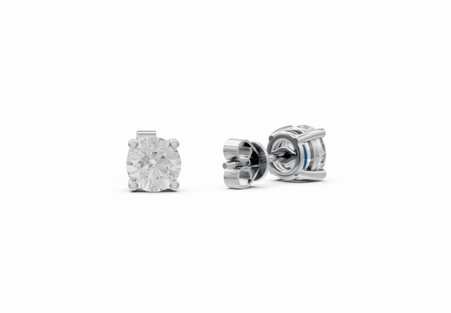 Spark Round Stud Earings