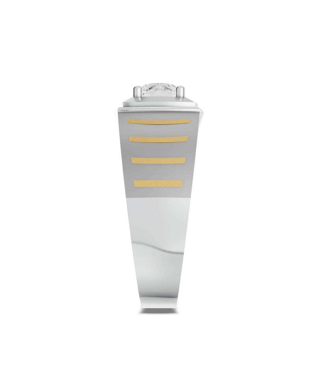 Platinum and Hand-inlaid 22k Gold