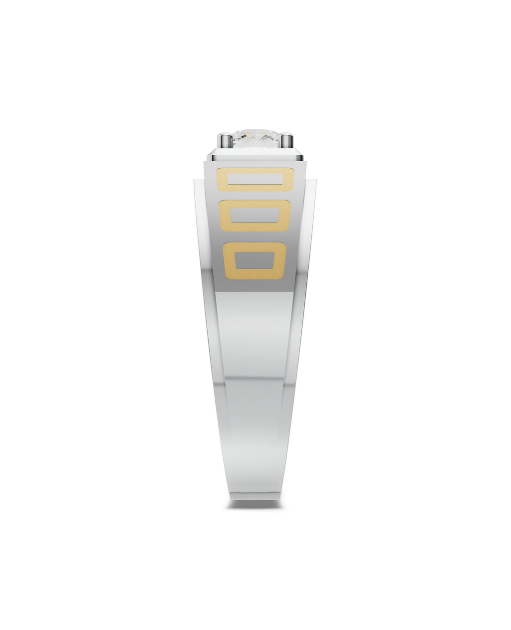 Platinum and Hand-inlaid 22k Gold