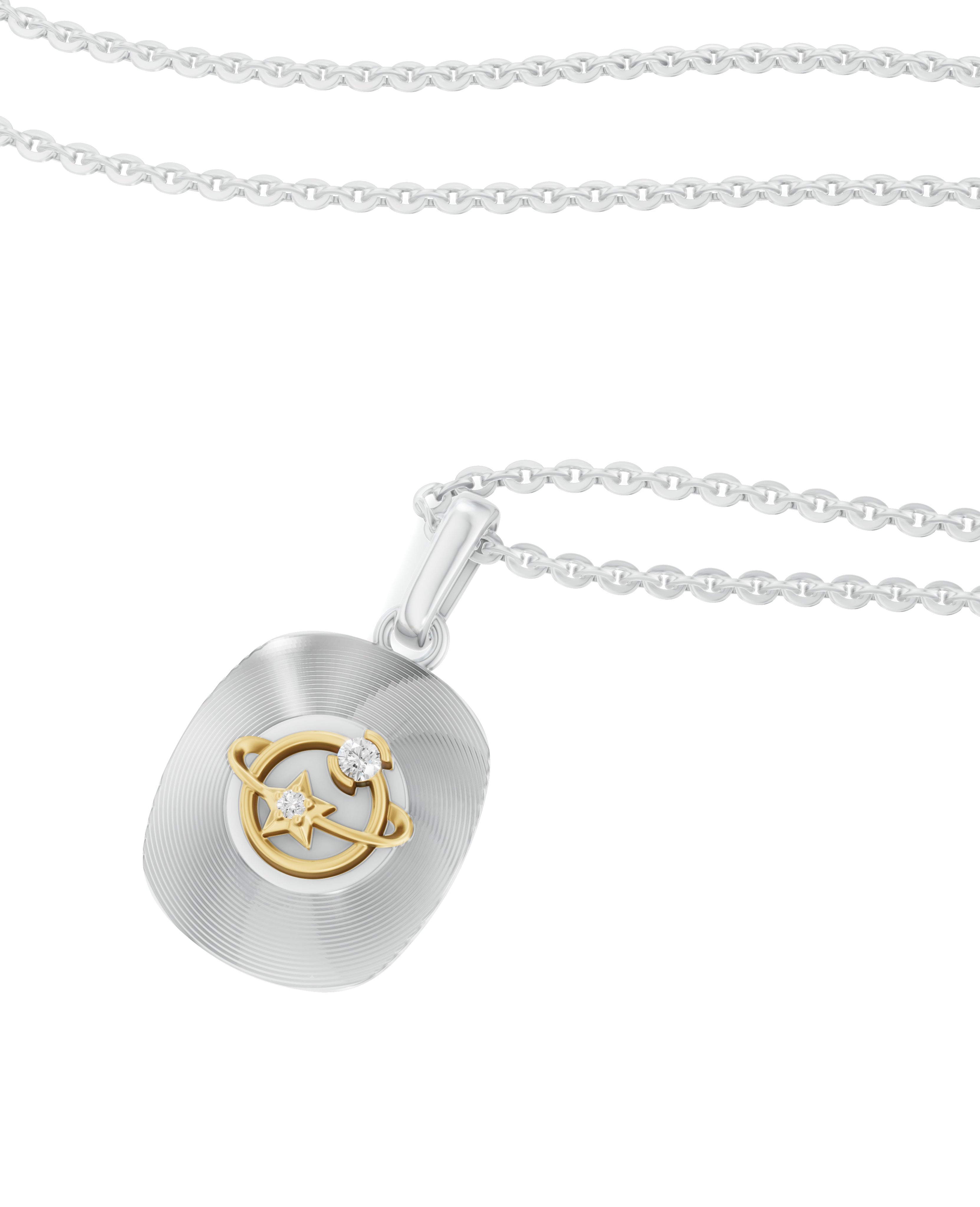 Sterling Silver and Gold Motif