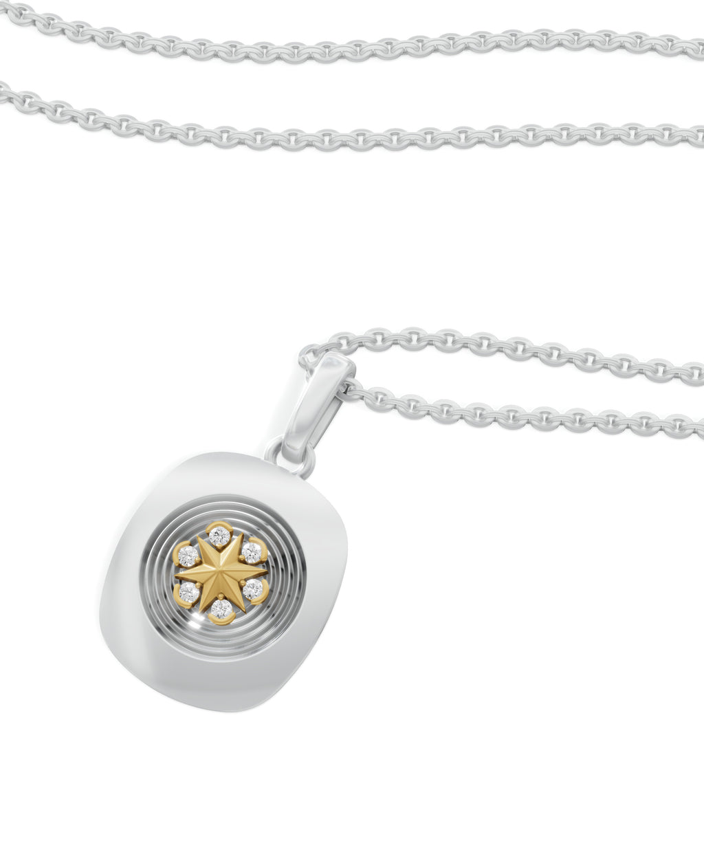 Sterling Silver and Gold Motif