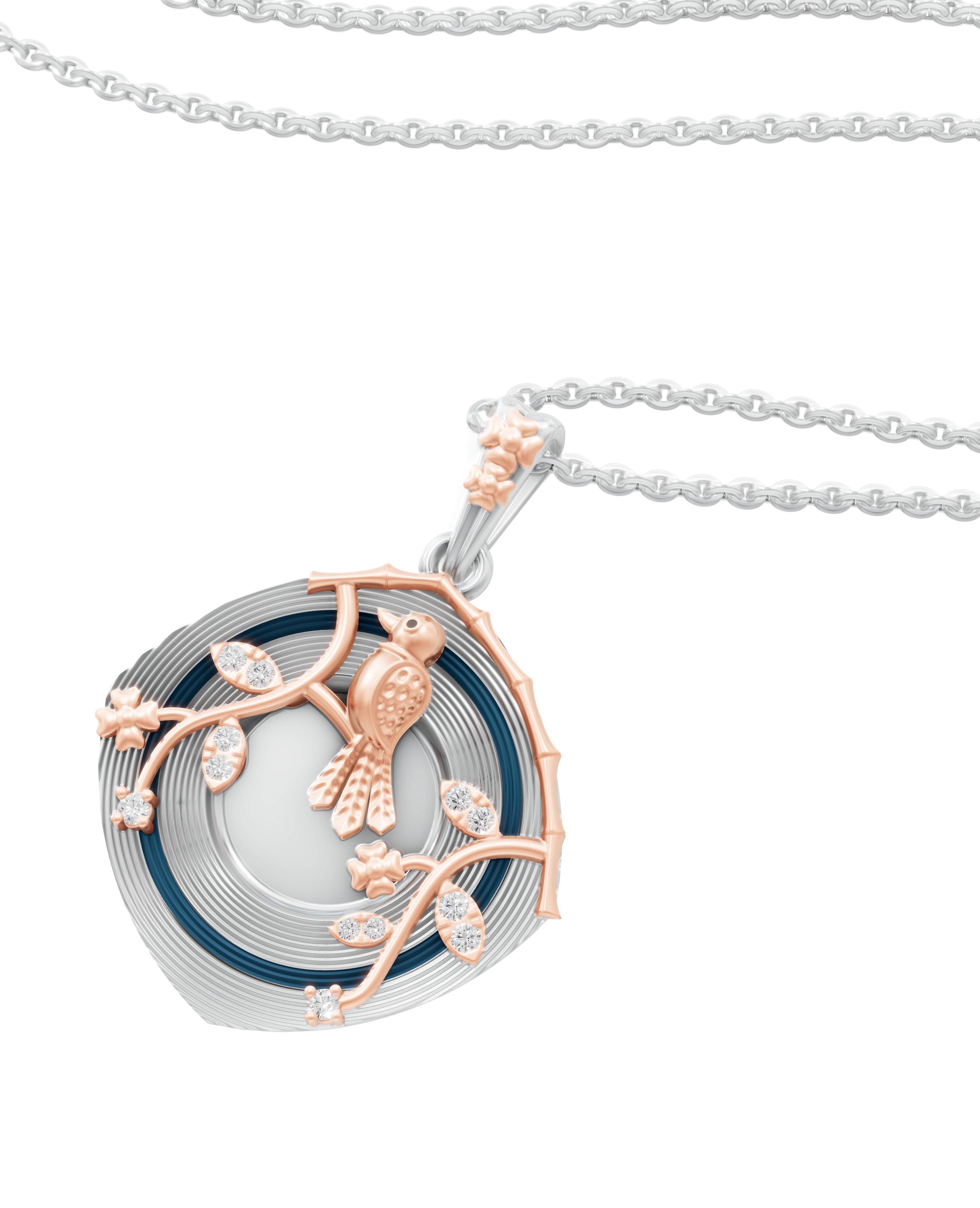 Sterling Silver and Gold Motif