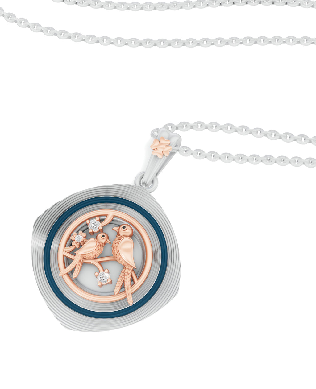 Sterling Silver and Gold Motif
