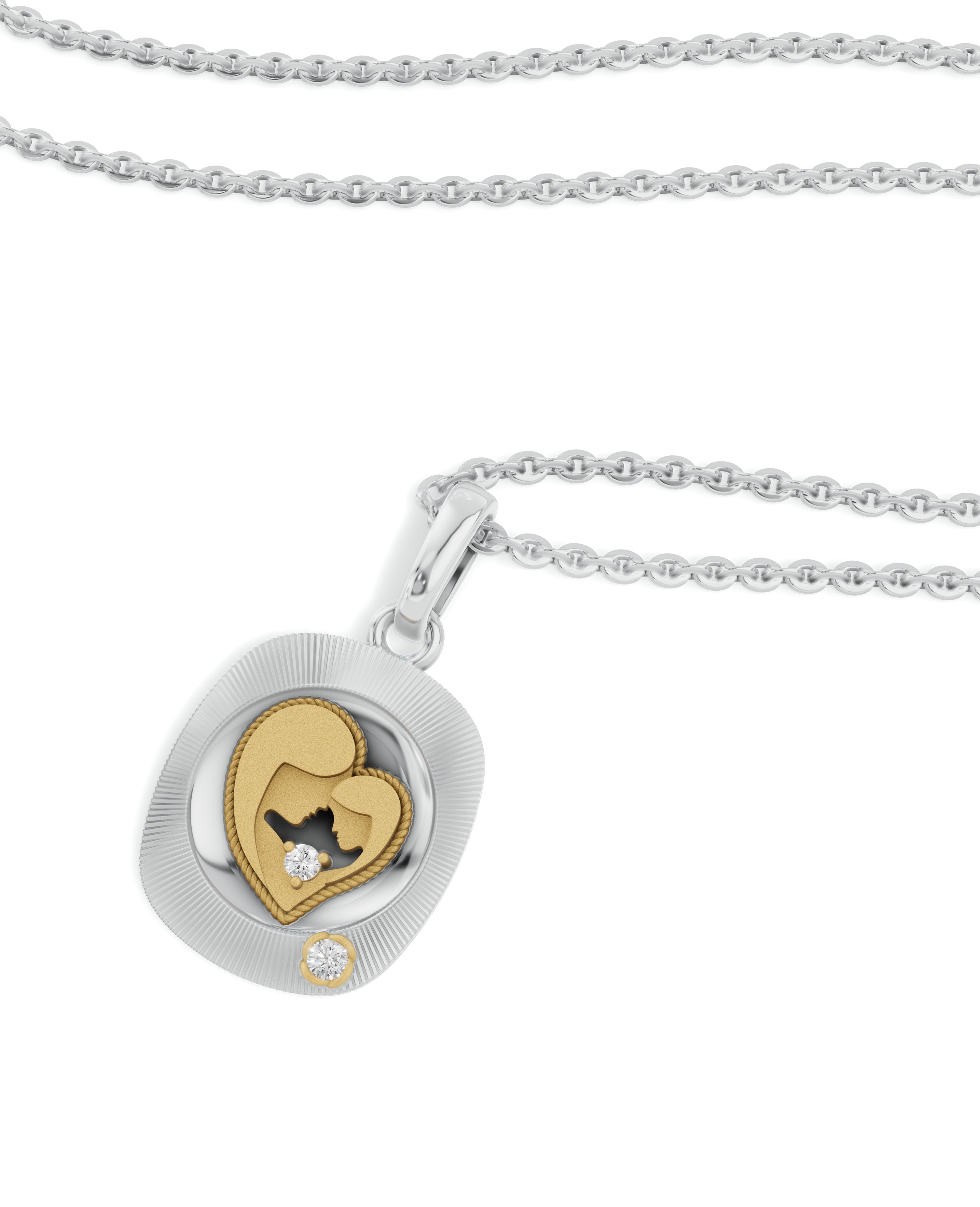 Sterling Silver and Gold Motif