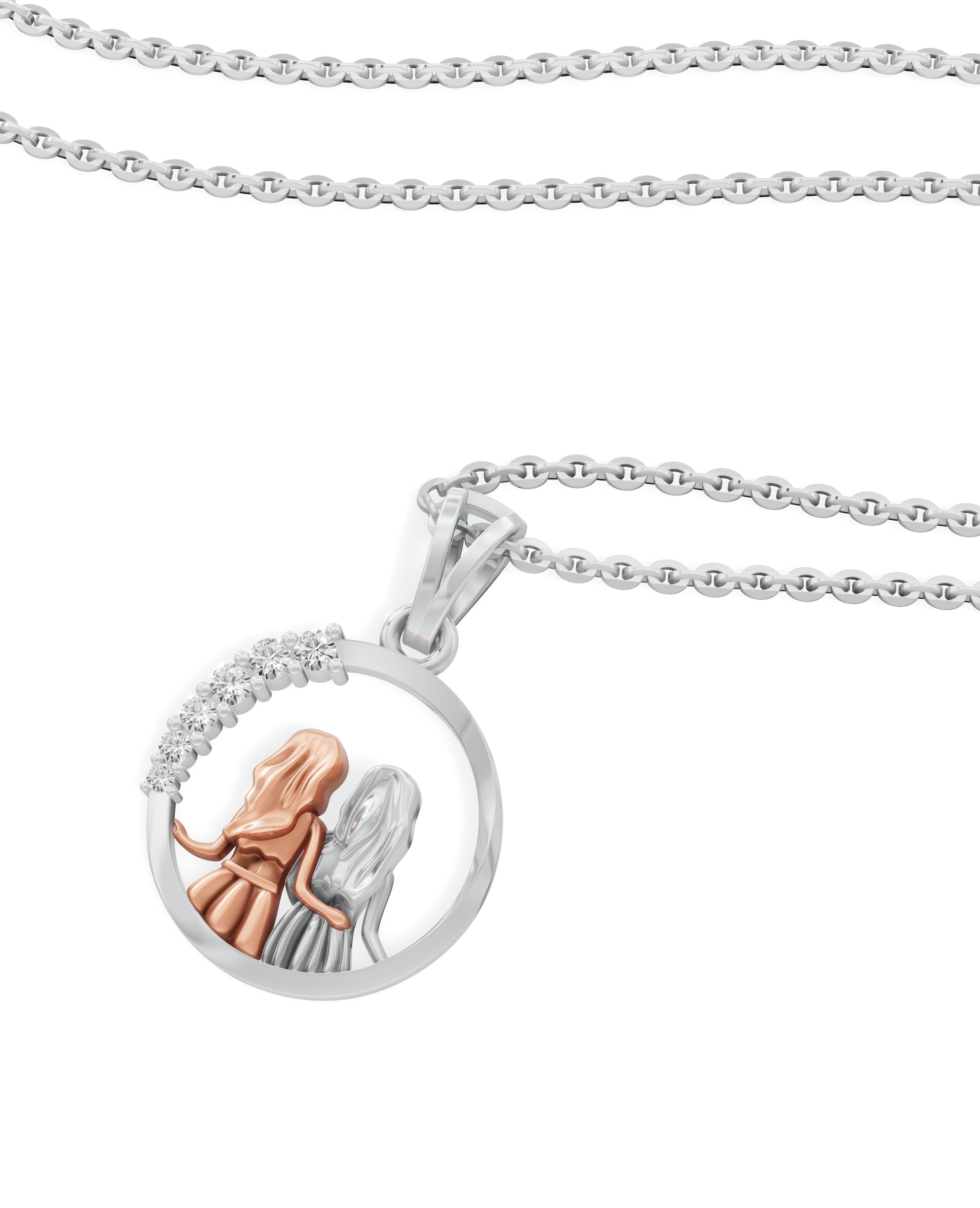 Sterling Silver with Gold motif