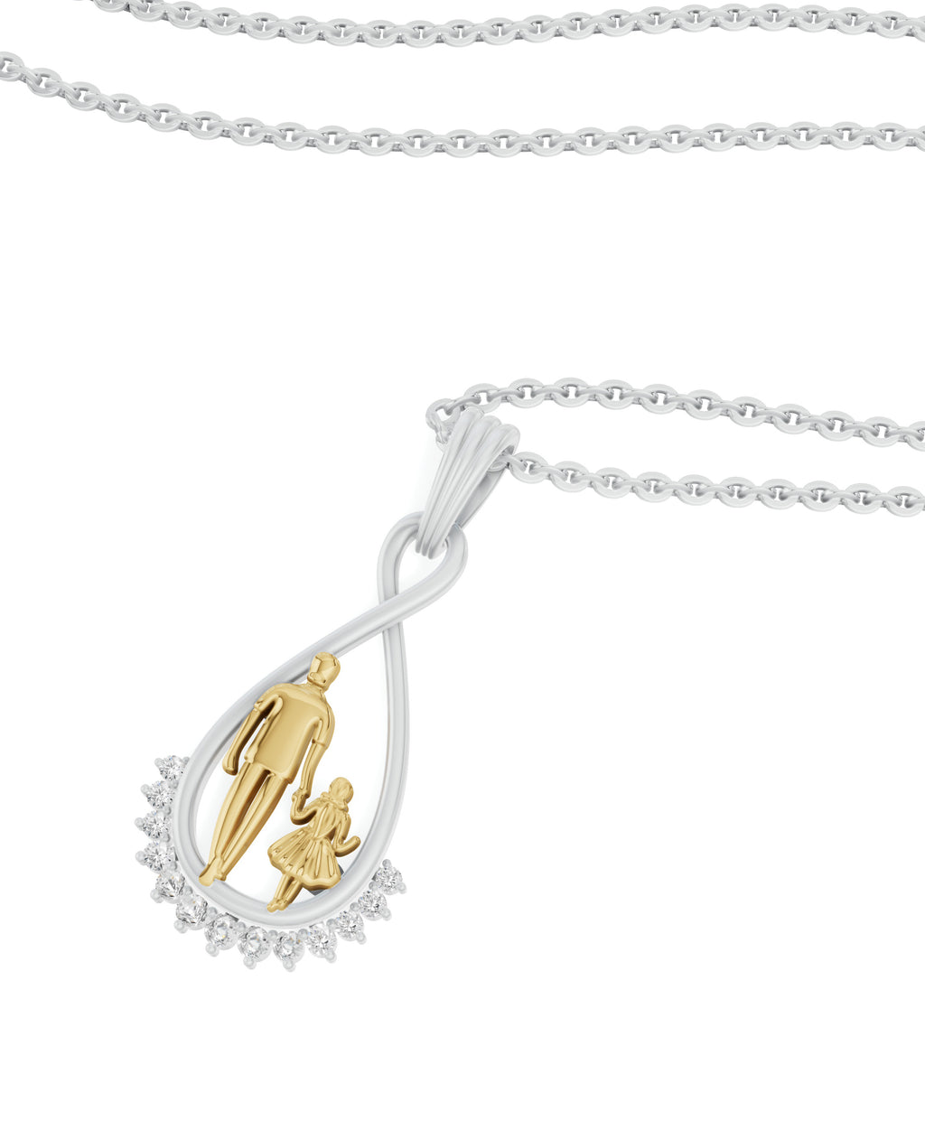 Sterling Silver and Gold Motif