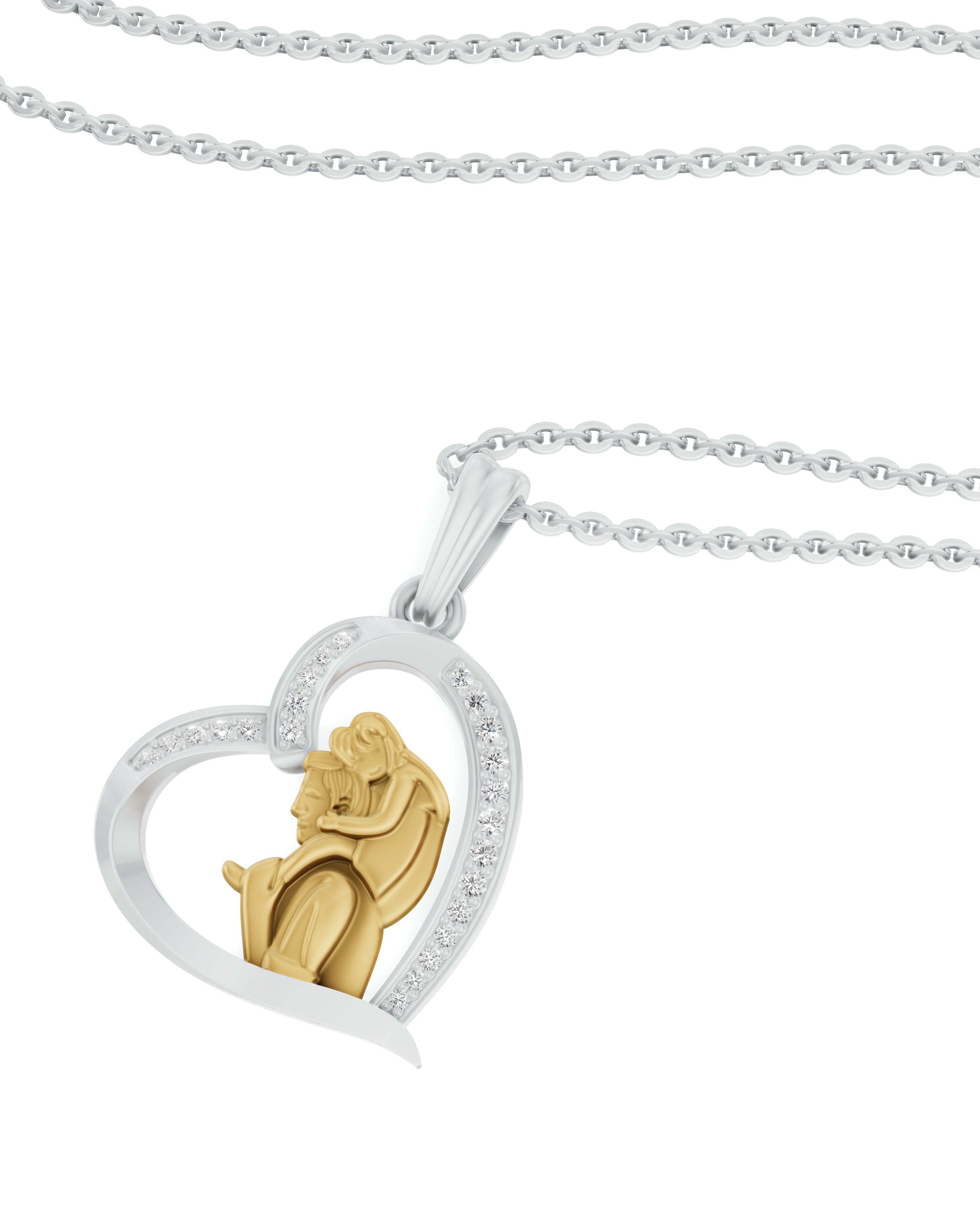Sterling Silver and Gold Motif