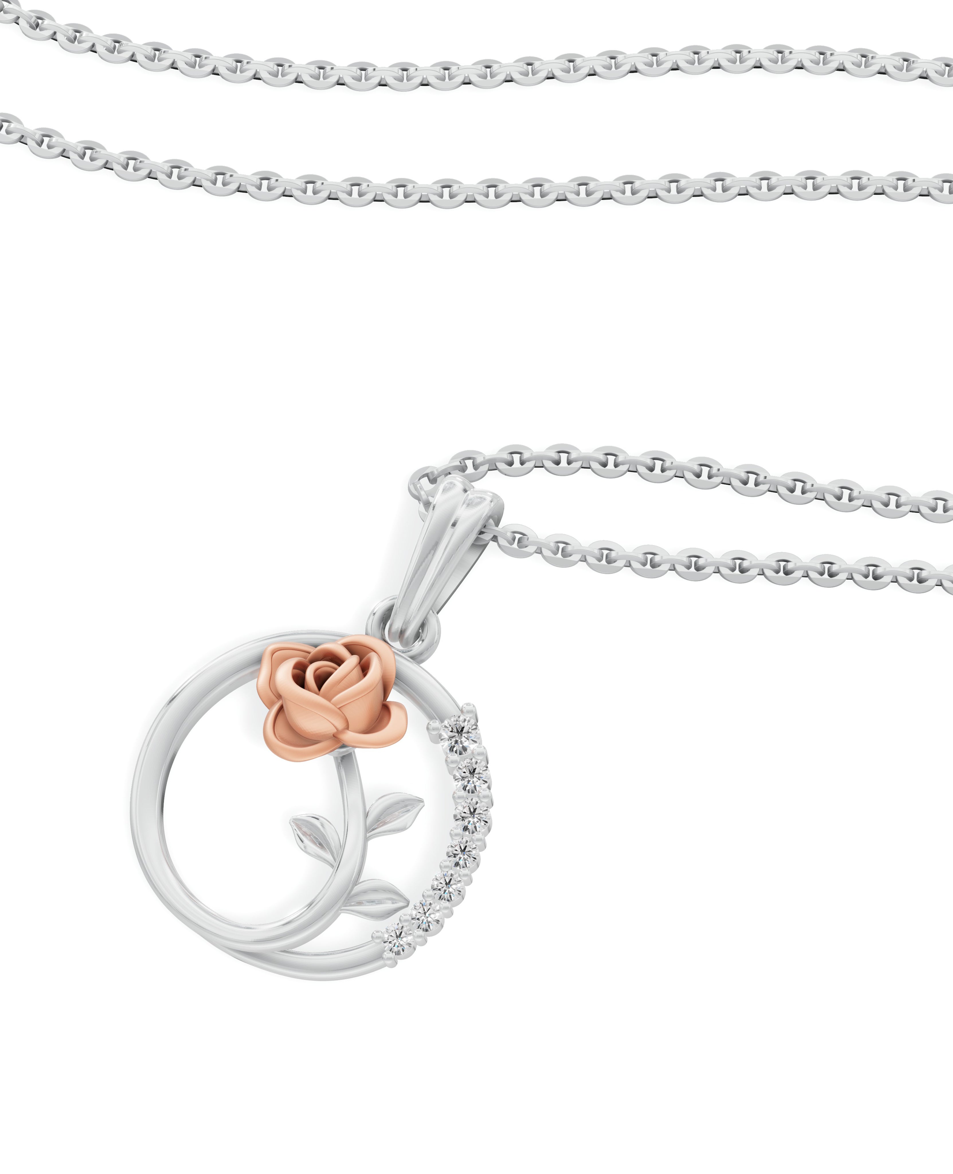 Sterling Silver with Gold motif