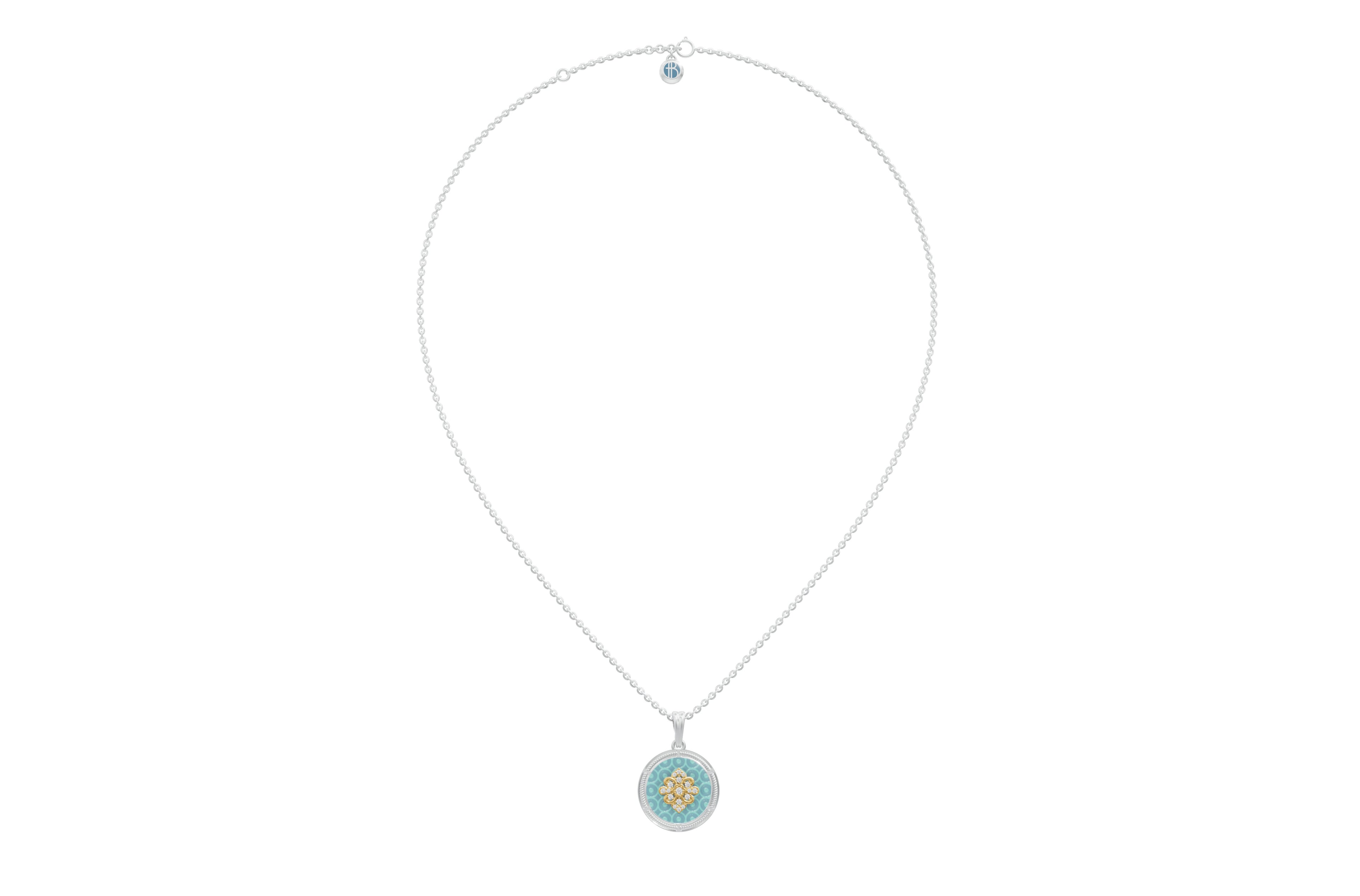 Izel Enamel Facet Pendant