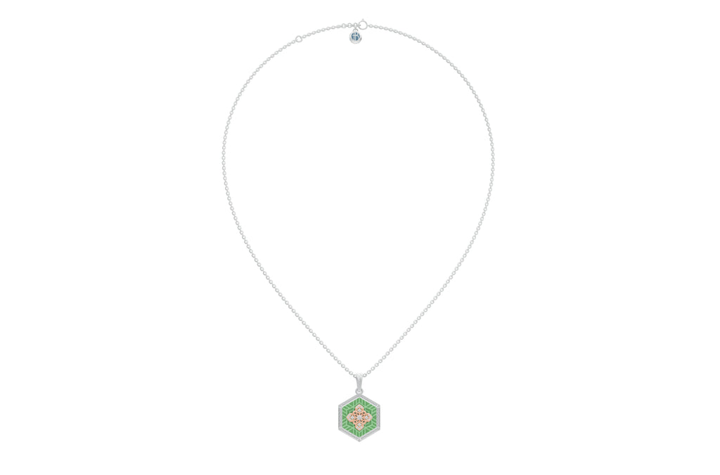 Izel Sculpted Geometric Pendant