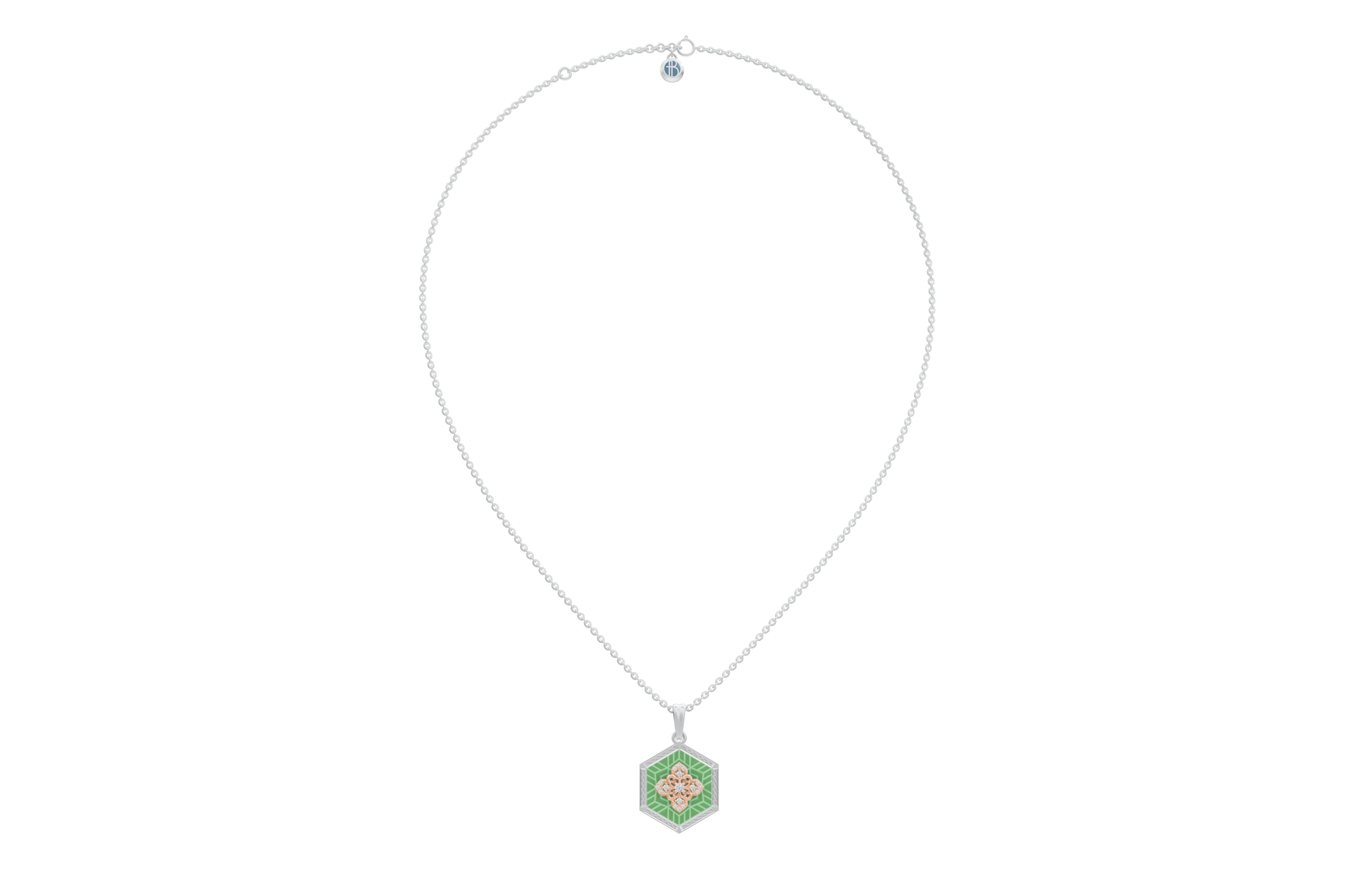 Izel Sculpted Geometric Pendant