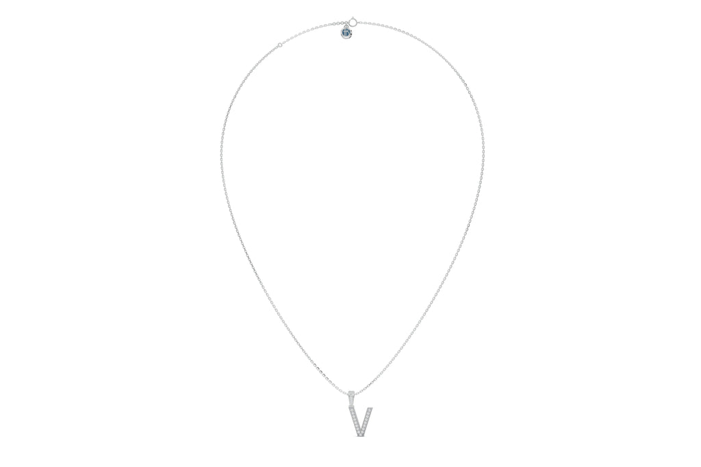 Platinized Sterling Silver and Diamond