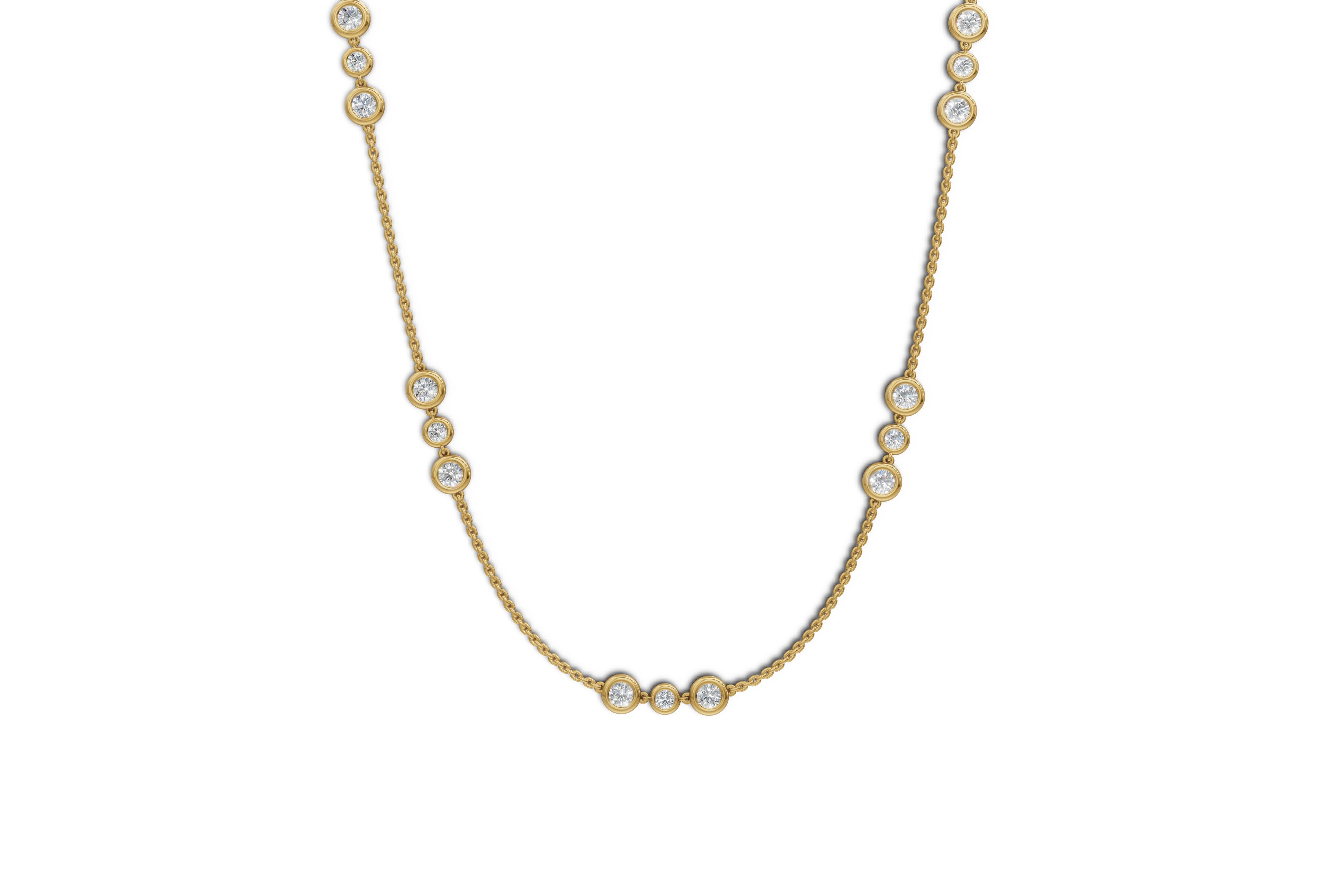 Sutr Triad Setting By the Yard Necklace