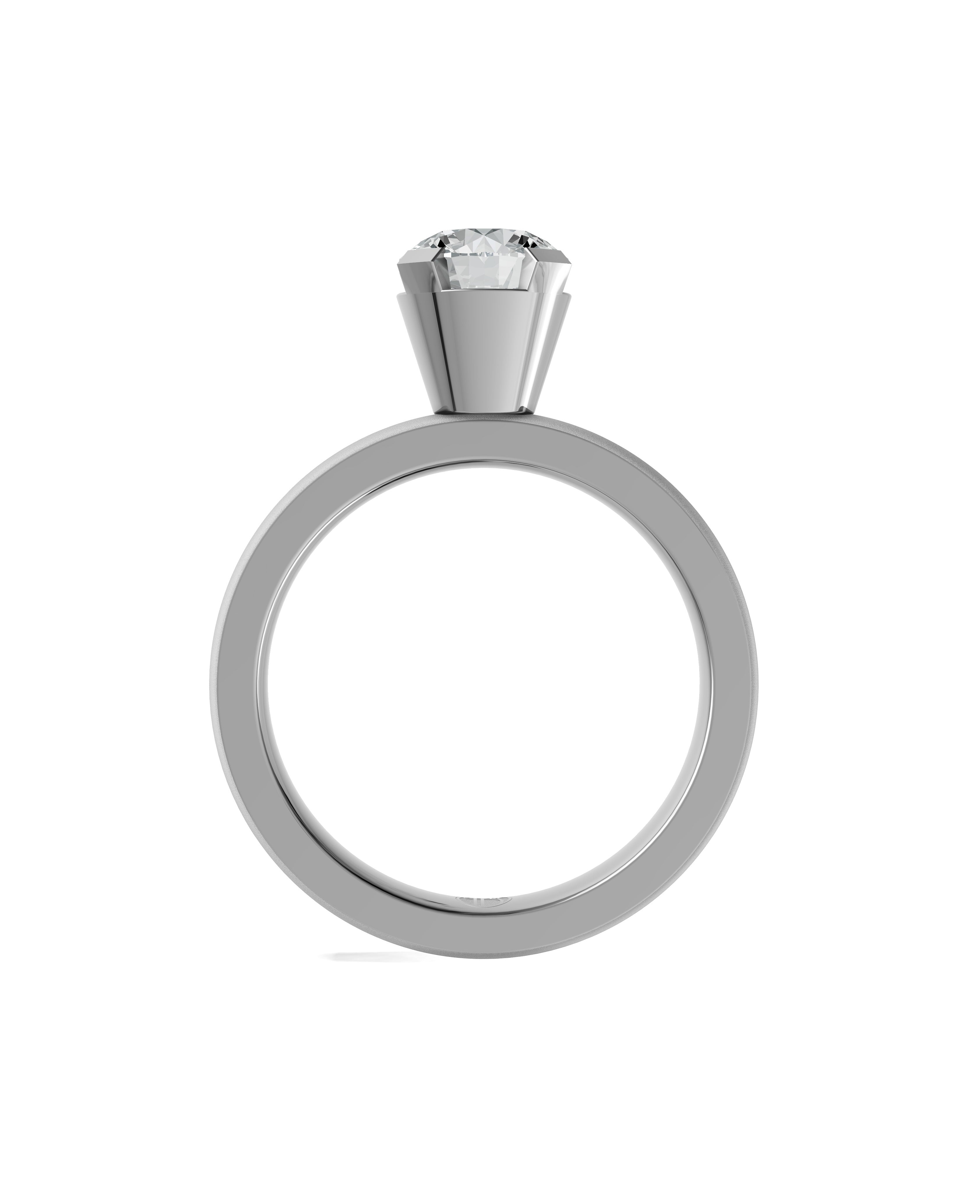 Substance Pulse Solitaire Ring