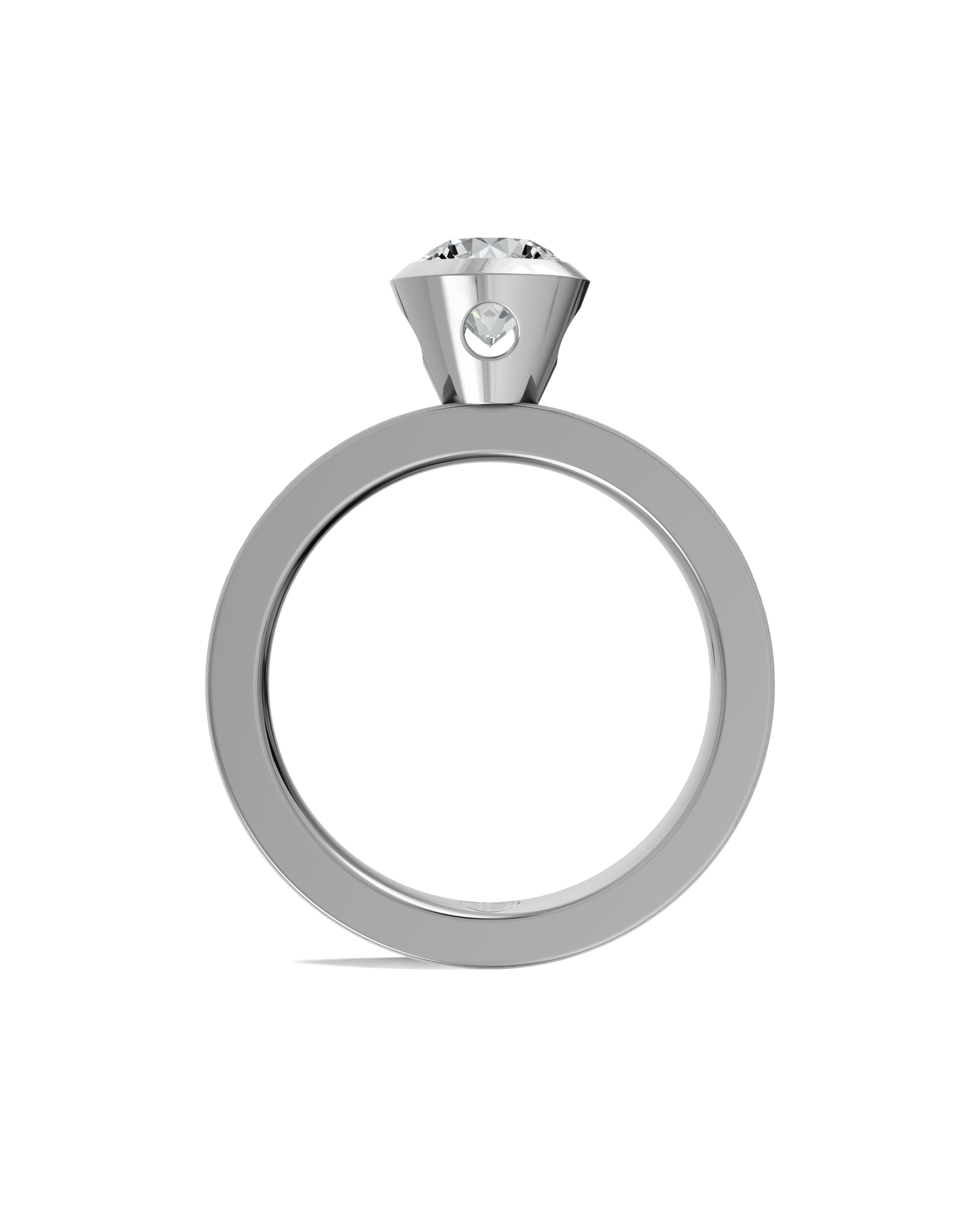 Substance Block Solitaire Ring