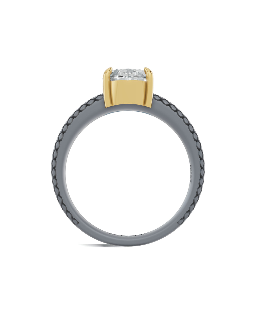 Sterling Silver and Lab-Grown Diamond Ring for Women's