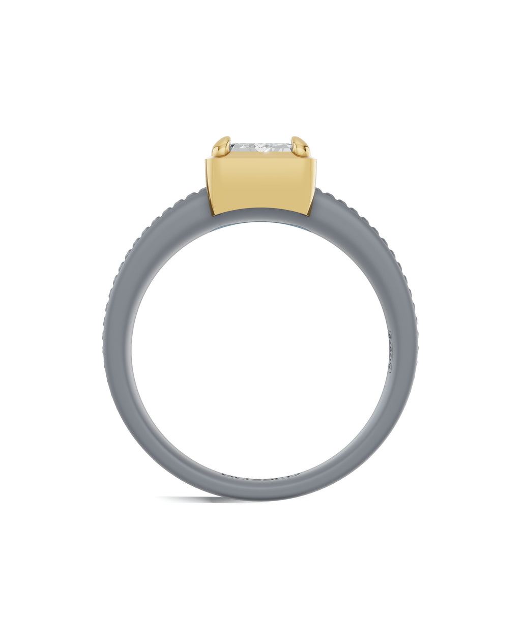 Sterling Silver and Lab-Grown Diamond Ring for Women's