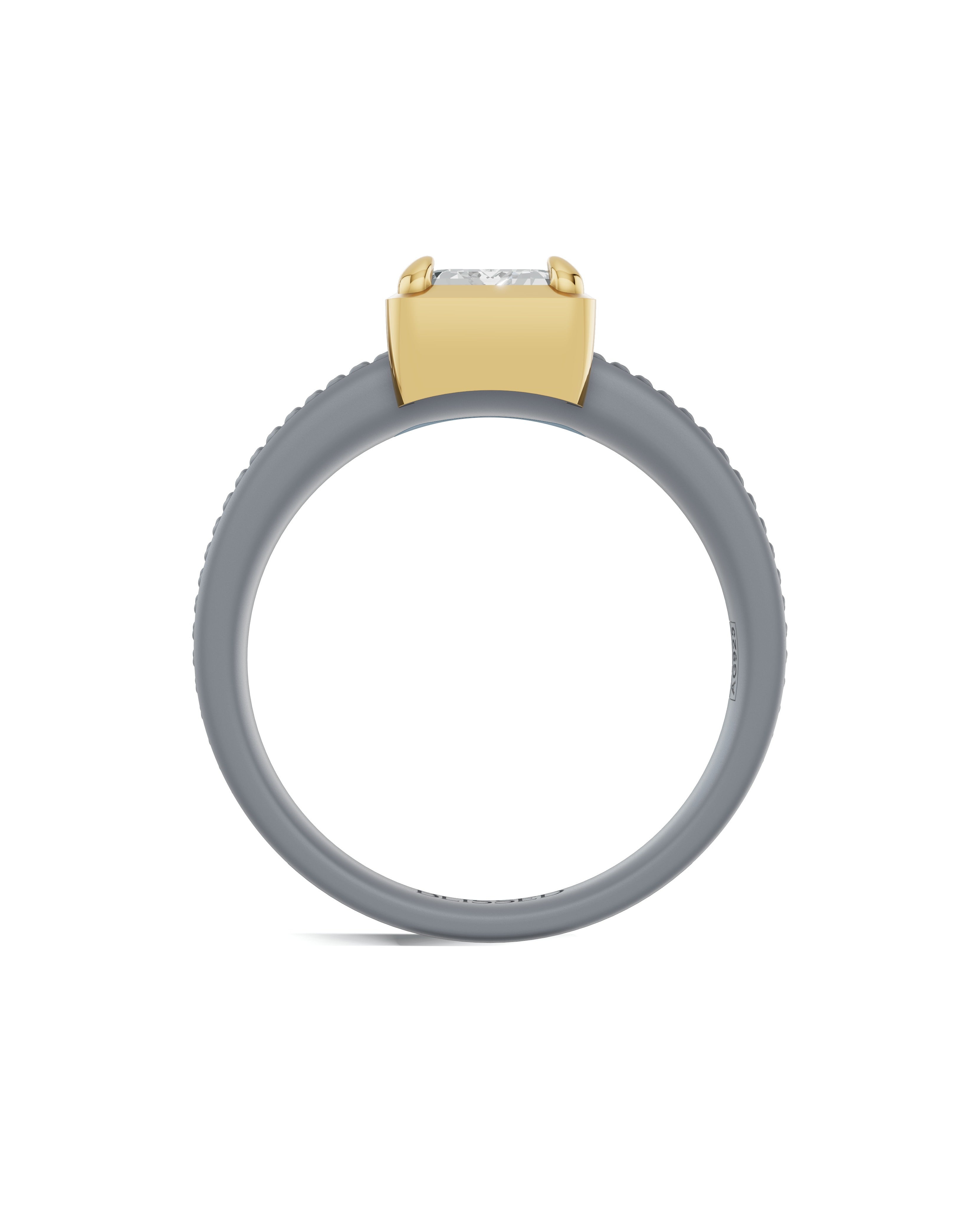 Sterling Silver and Lab-Grown Diamond Ring for Women's