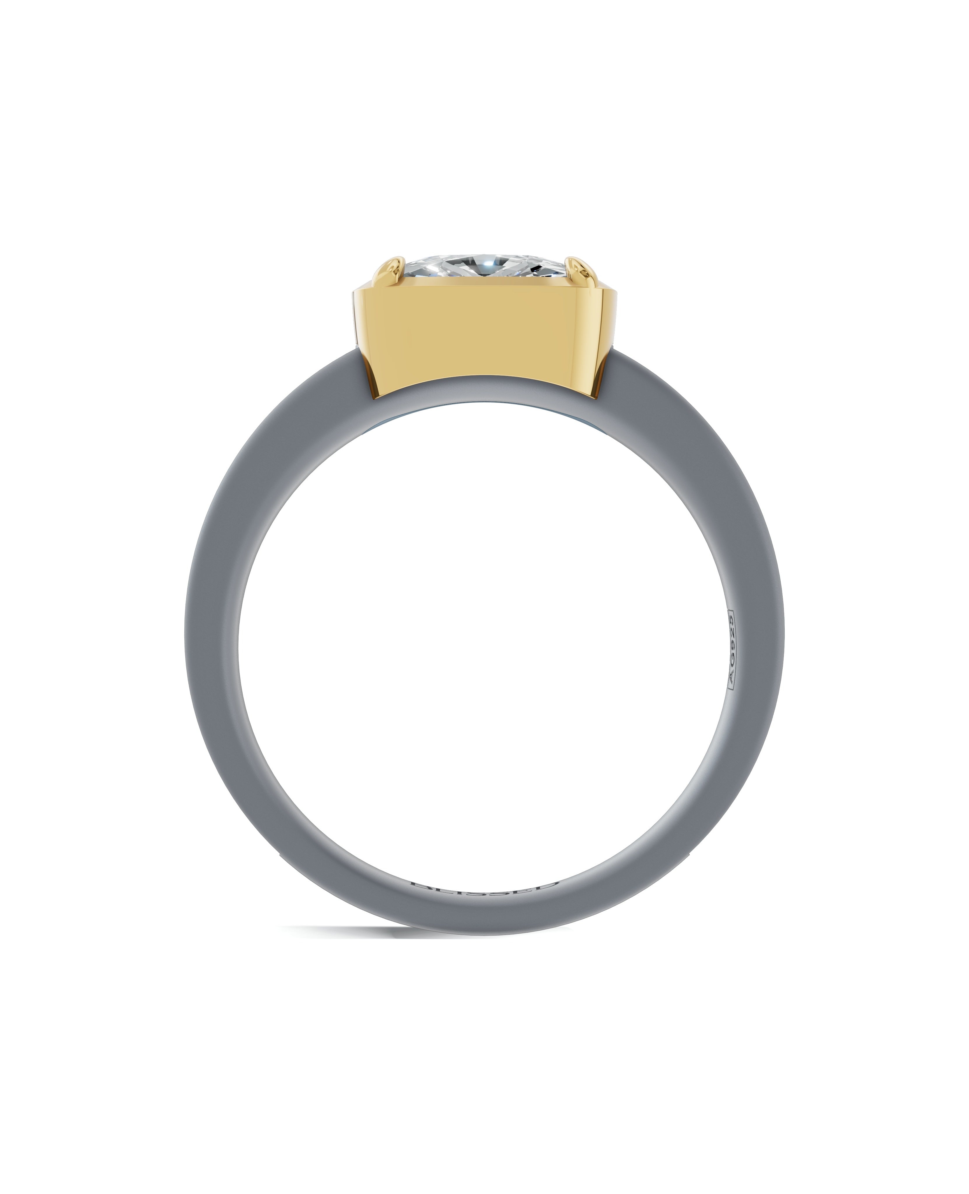 Sterling Silver and Lab-Grown Diamond Ring for Women's