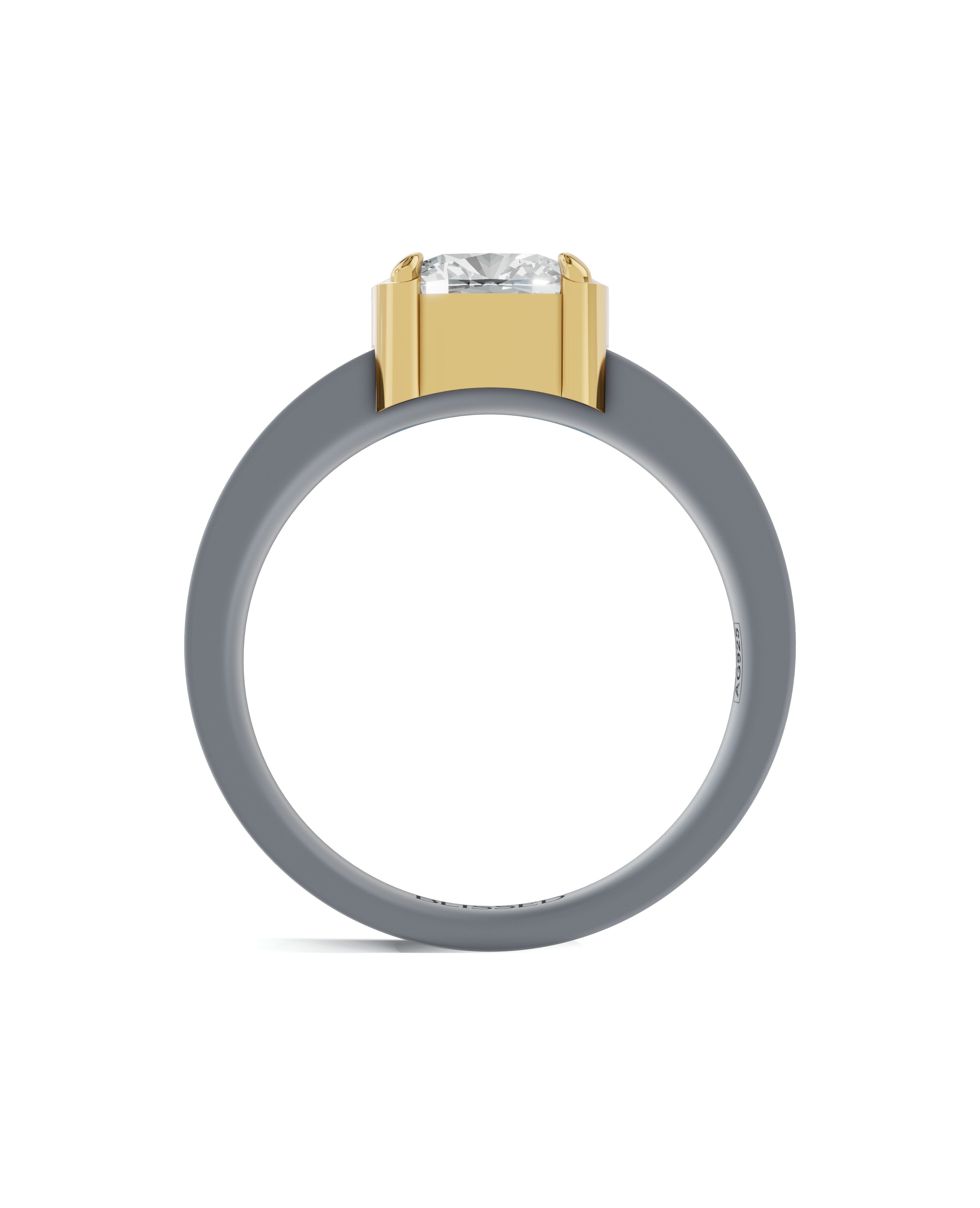 Sterling Silver and Lab-Grown Diamond Ring for Women's