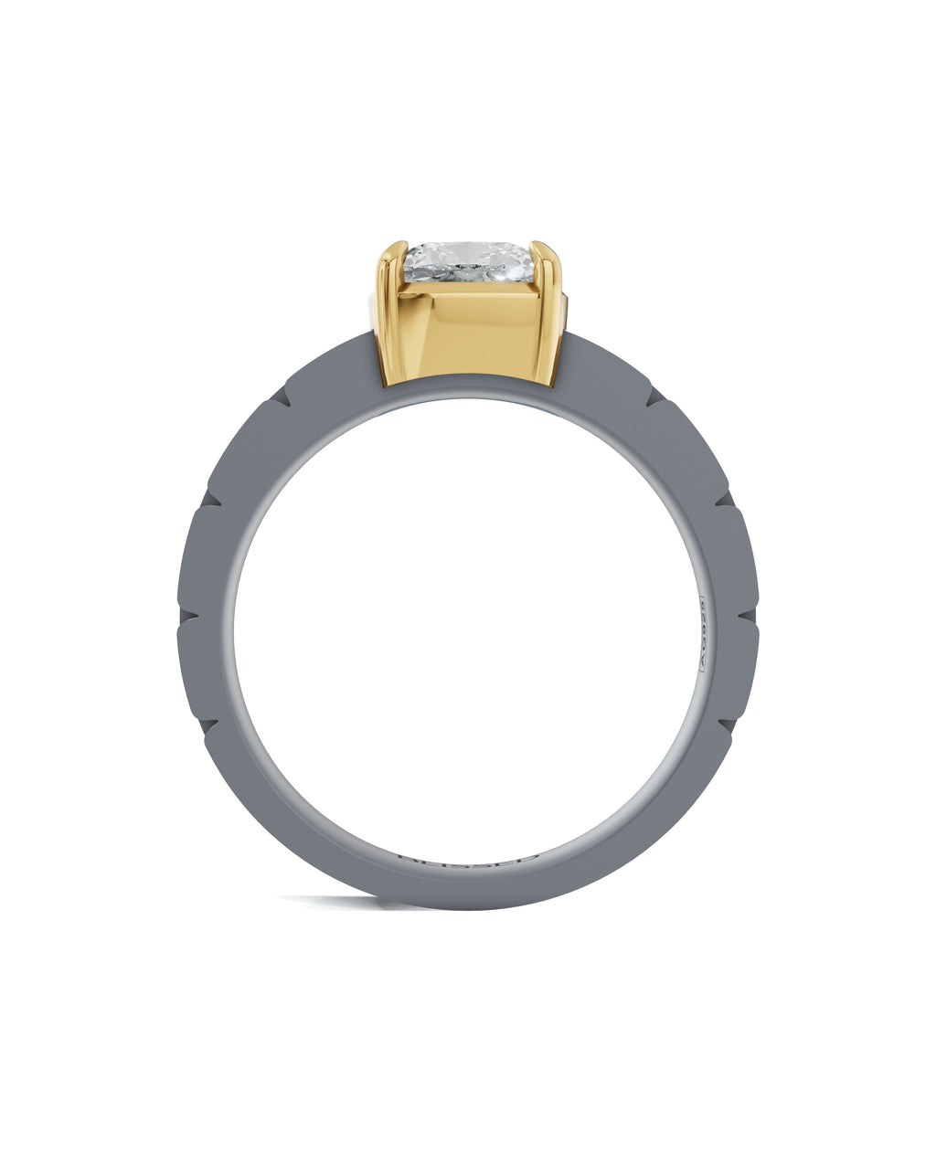 Sterling Silver and Lab-Grown Diamond Ring for Women's