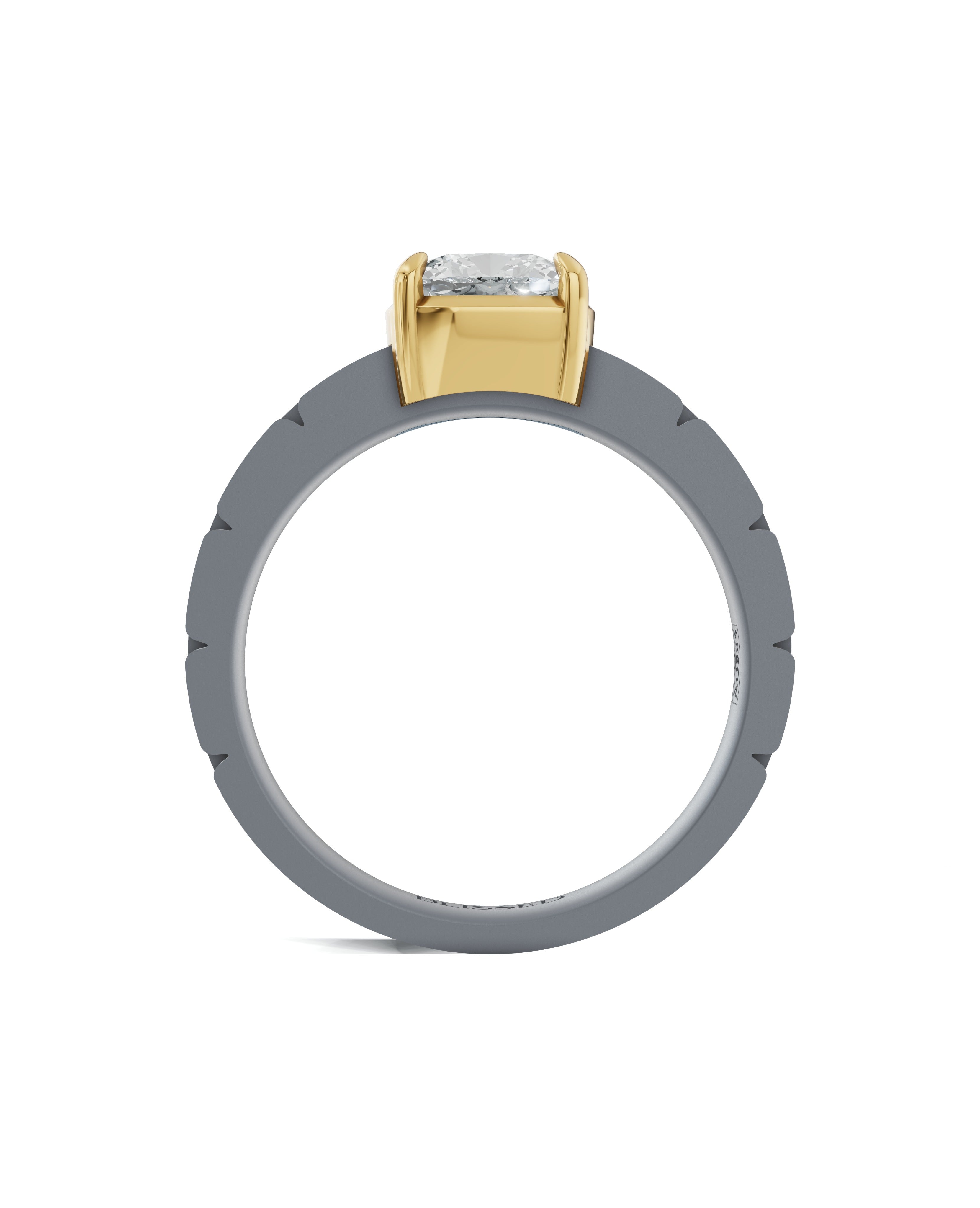 Sterling Silver and Lab-Grown Diamond Ring for Women's