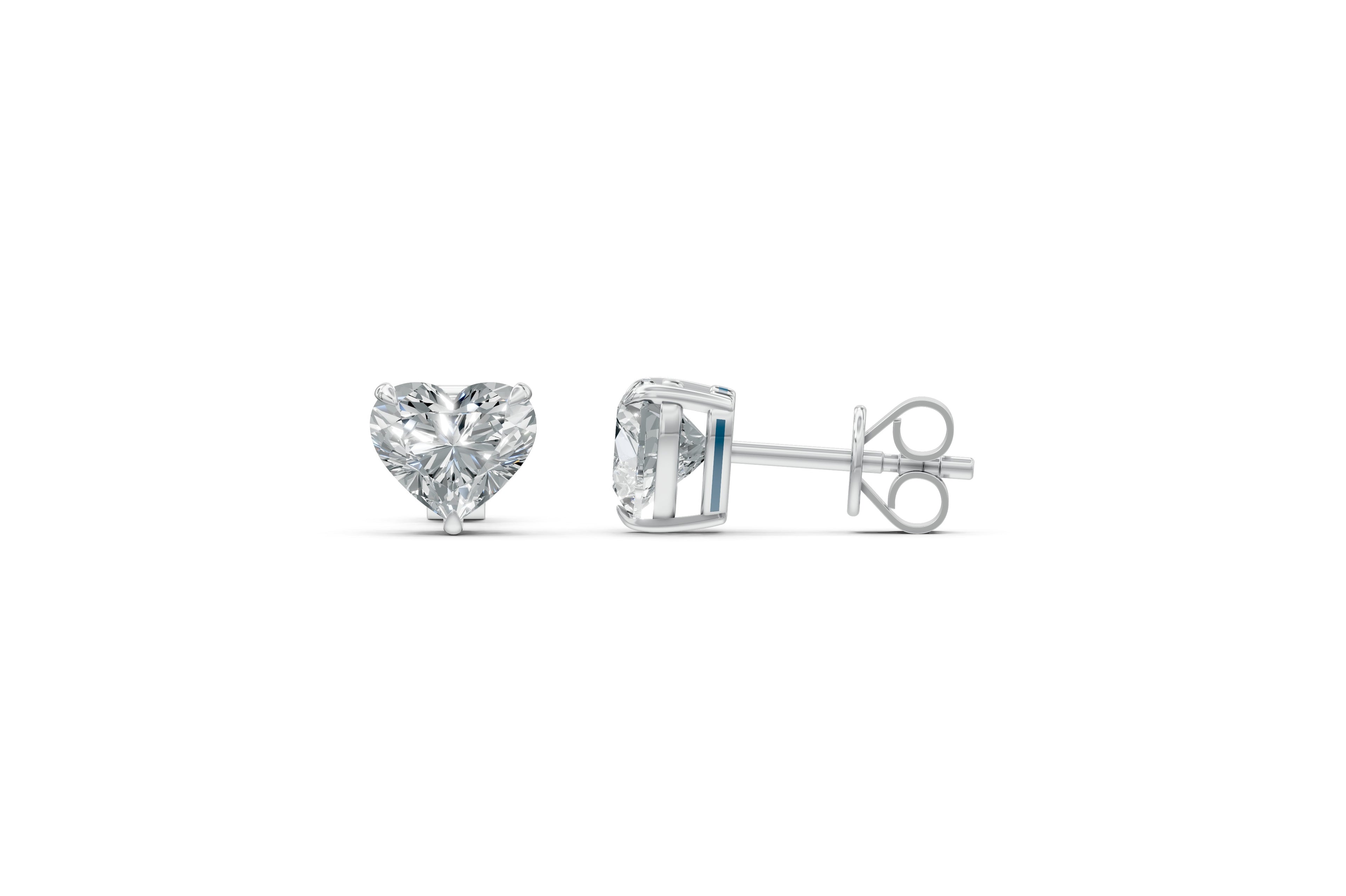 Spark Heart Stud Earings