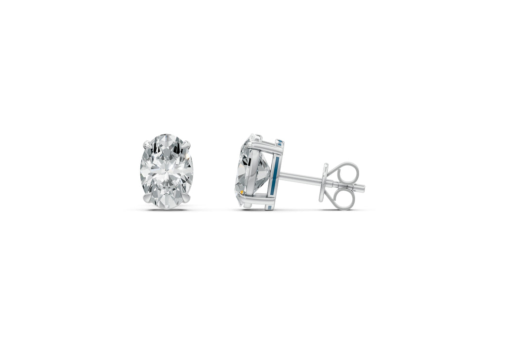 Spark Oval Stud Earings