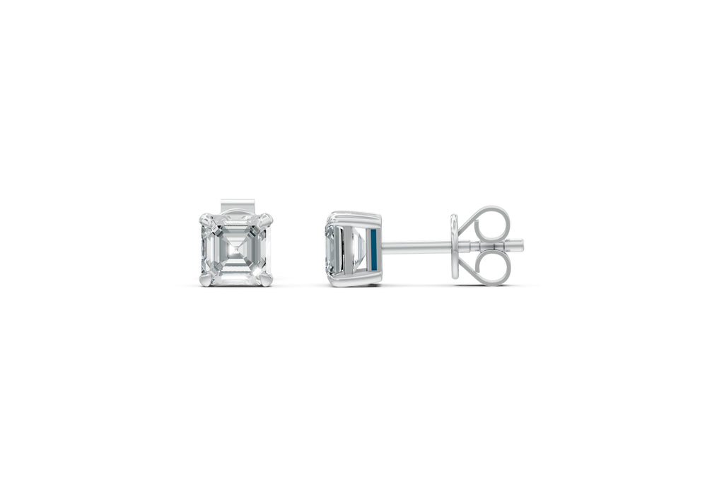 Spark Asscher Stud Earings