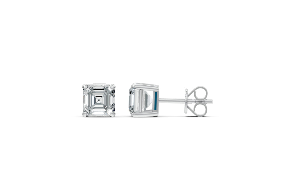 Spark Asscher Stud Earings