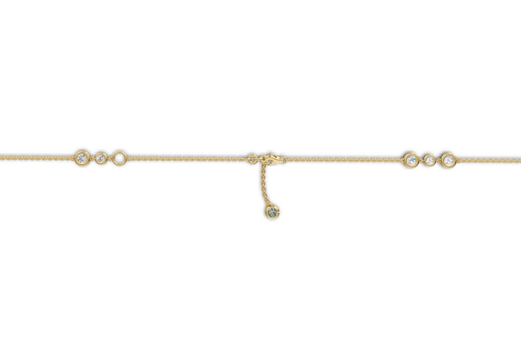 Sutr Triad Setting By the Yard Necklace