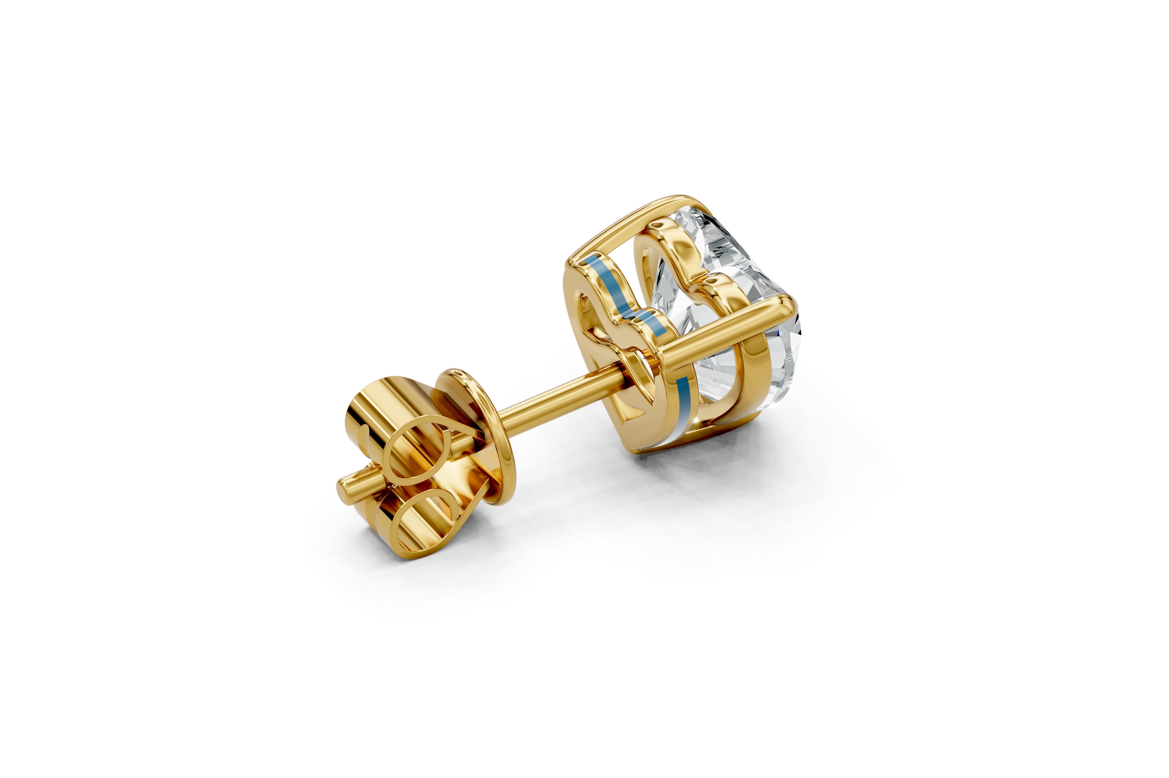 Spark Heart Stud Earings