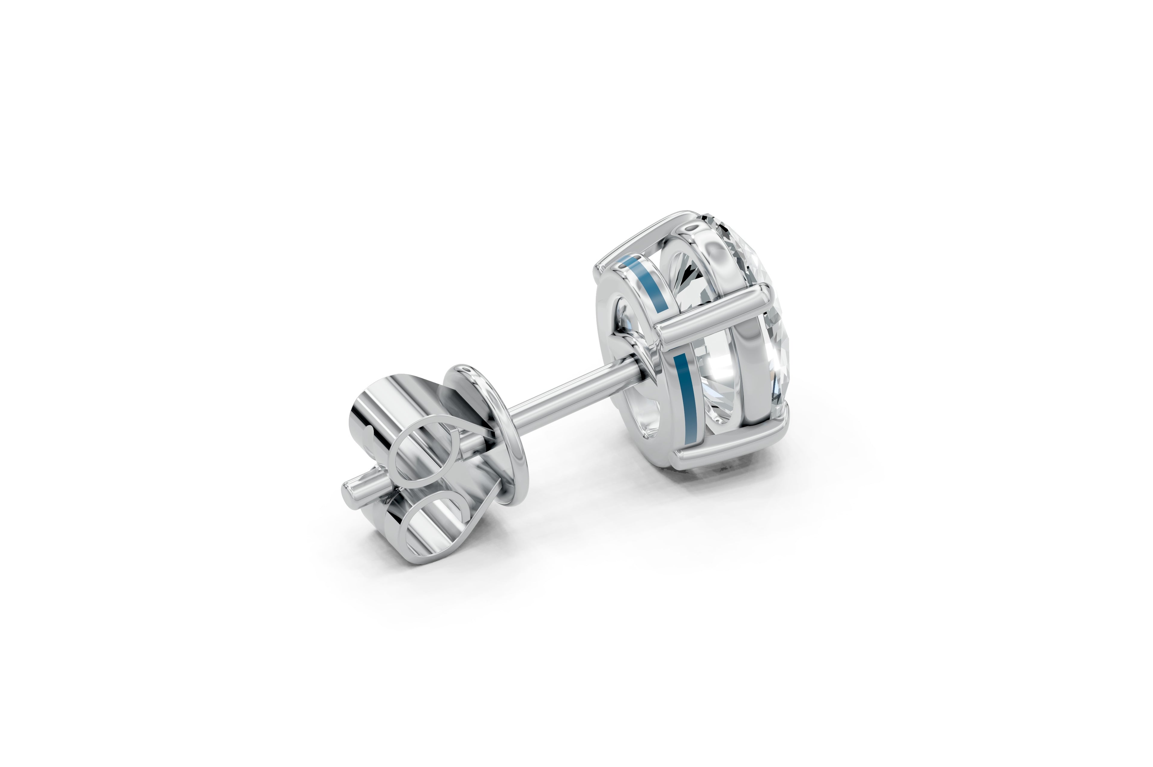 Spark Oval Stud Earings