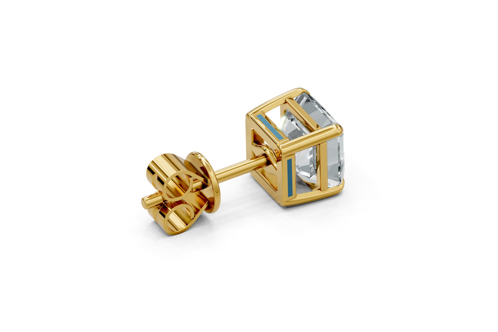 Spark Asscher Stud Earings