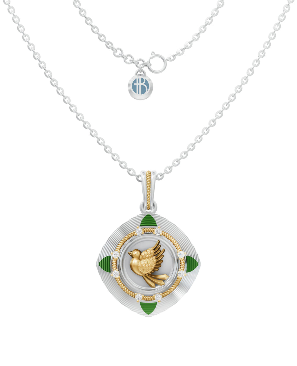 Sterling Silver and Gold Motif