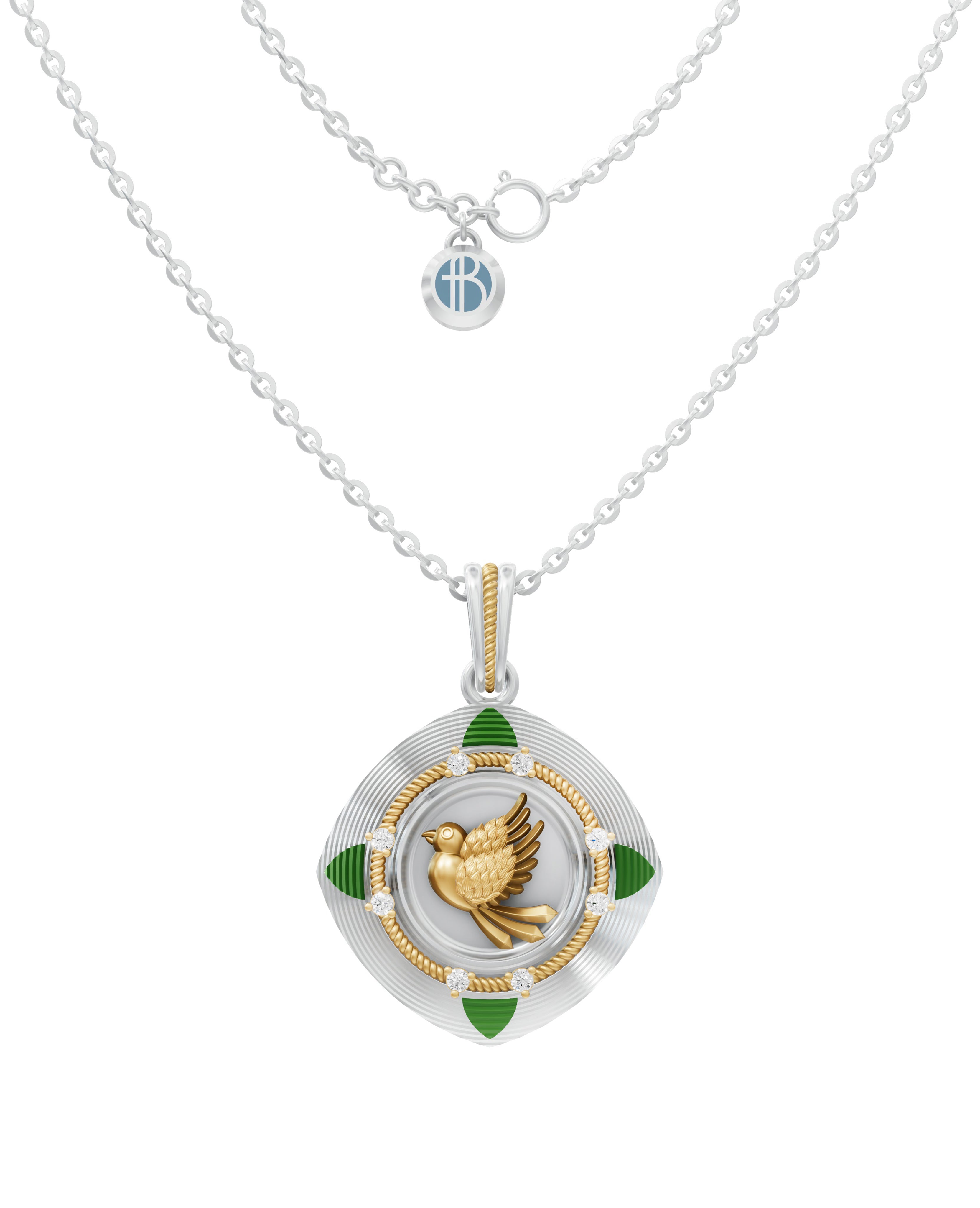 Sterling Silver and Gold Motif