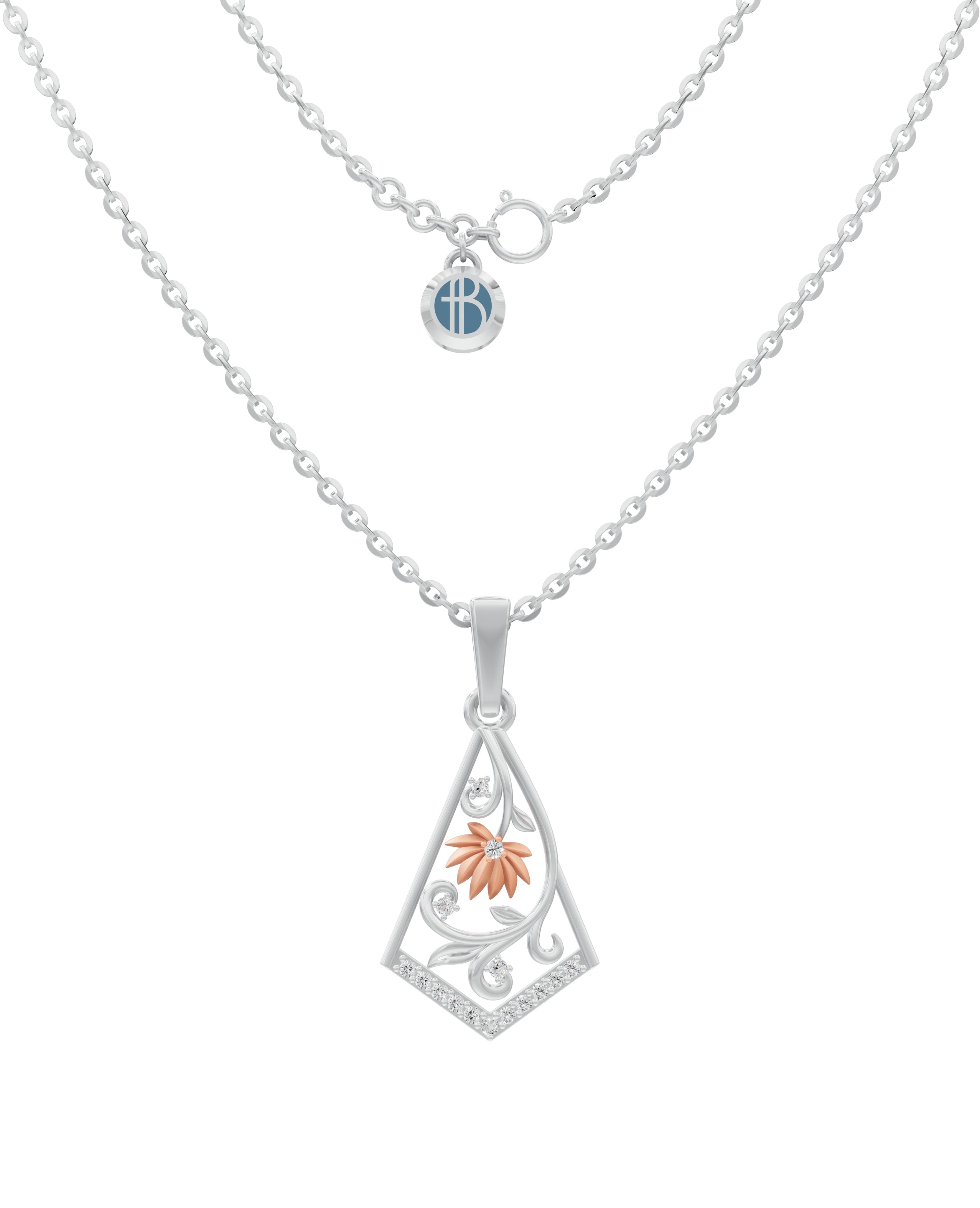 Sterling Silver with Gold motif
