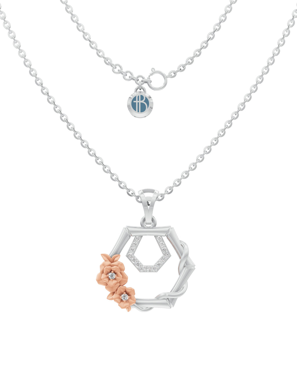 Sterling Silver with Gold motif