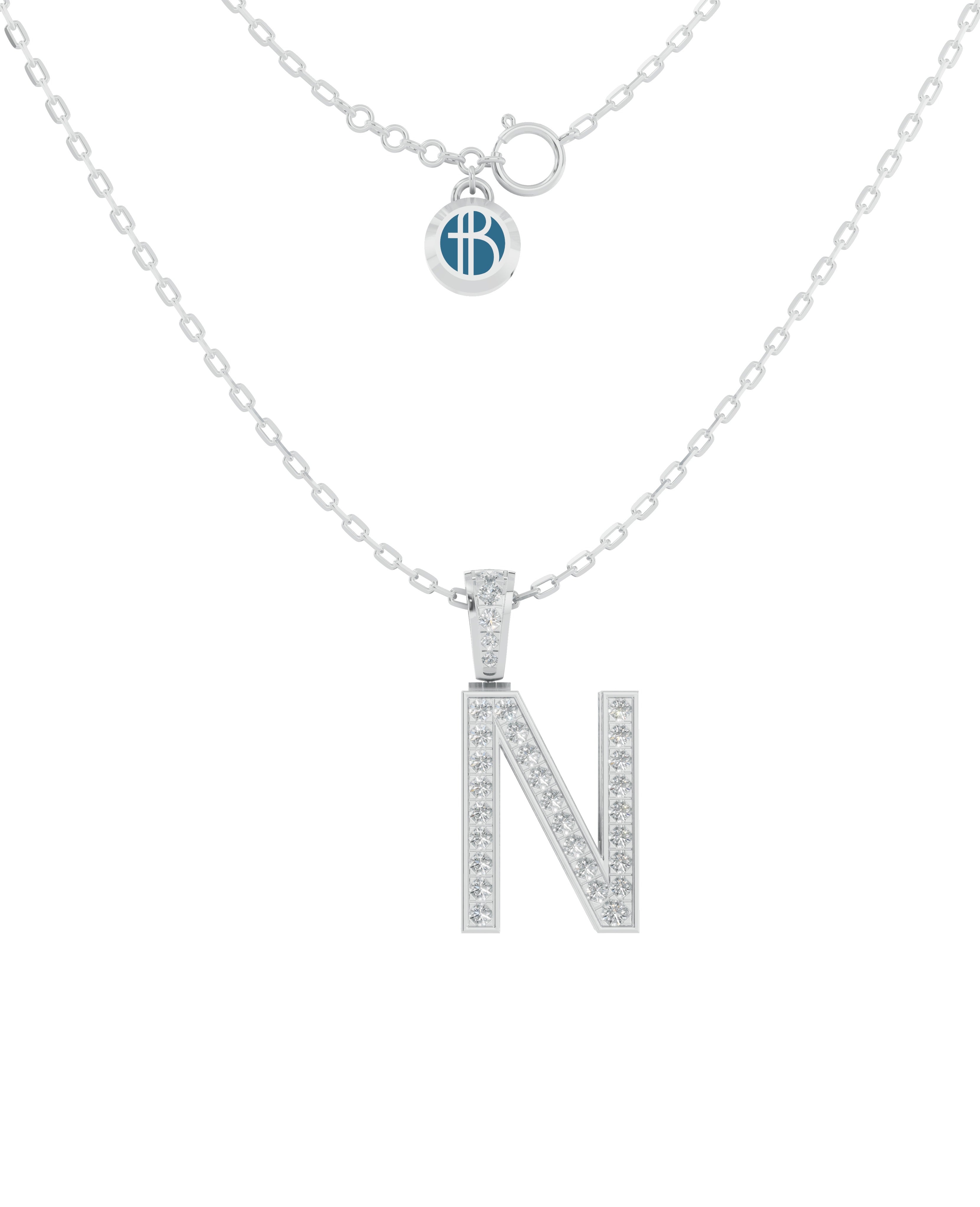 Platinized Sterling Silver